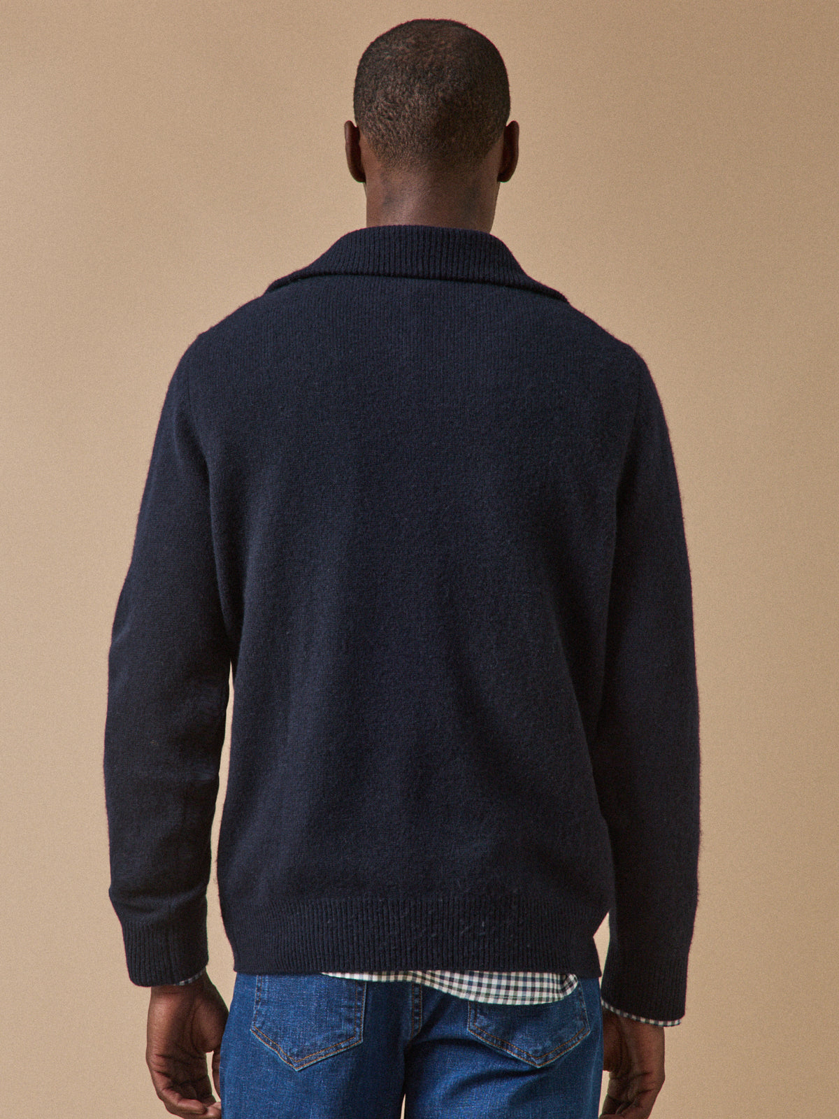 Pull col camionneur laine mérinos homme