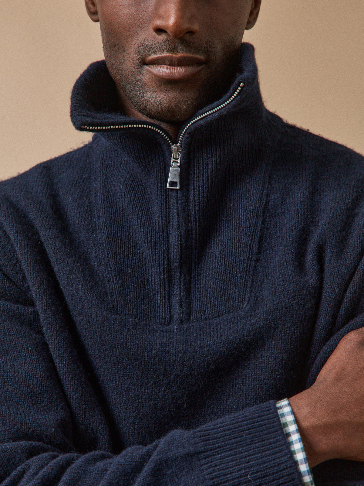Pull col camionneur laine mérinos homme