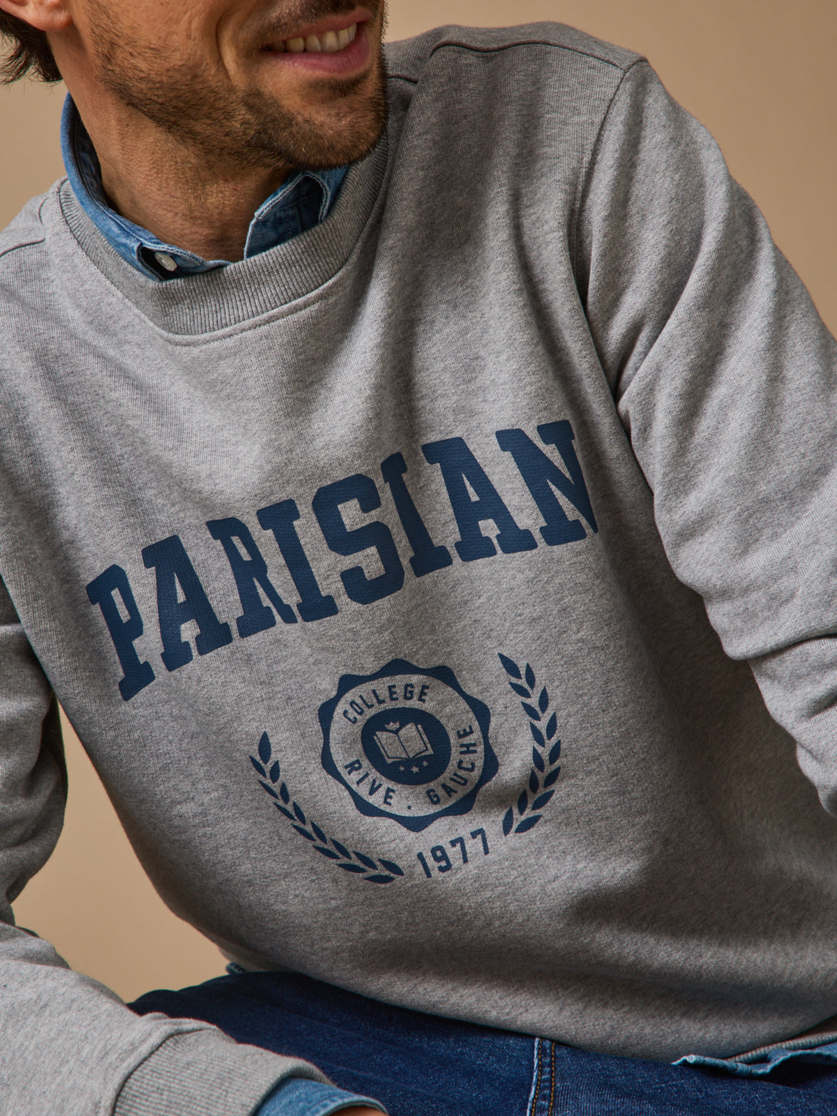 Sweat motif homme