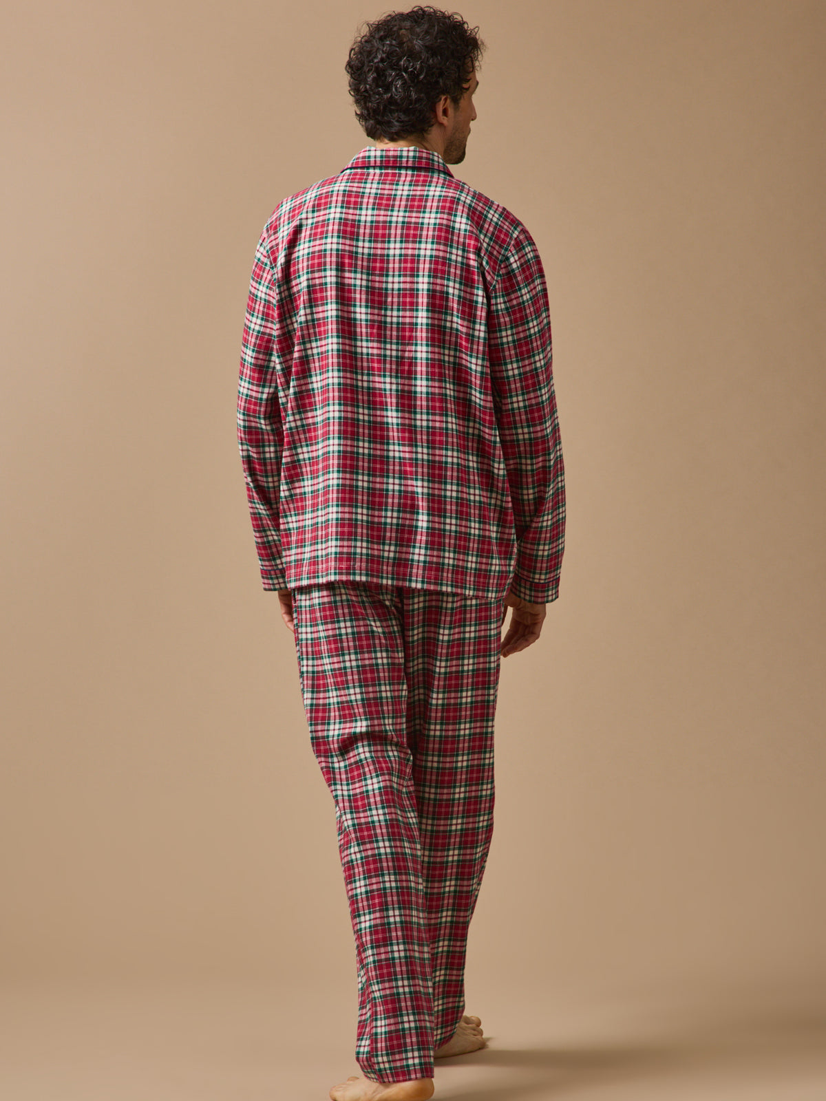 Pyjama flanelle carreaux homme