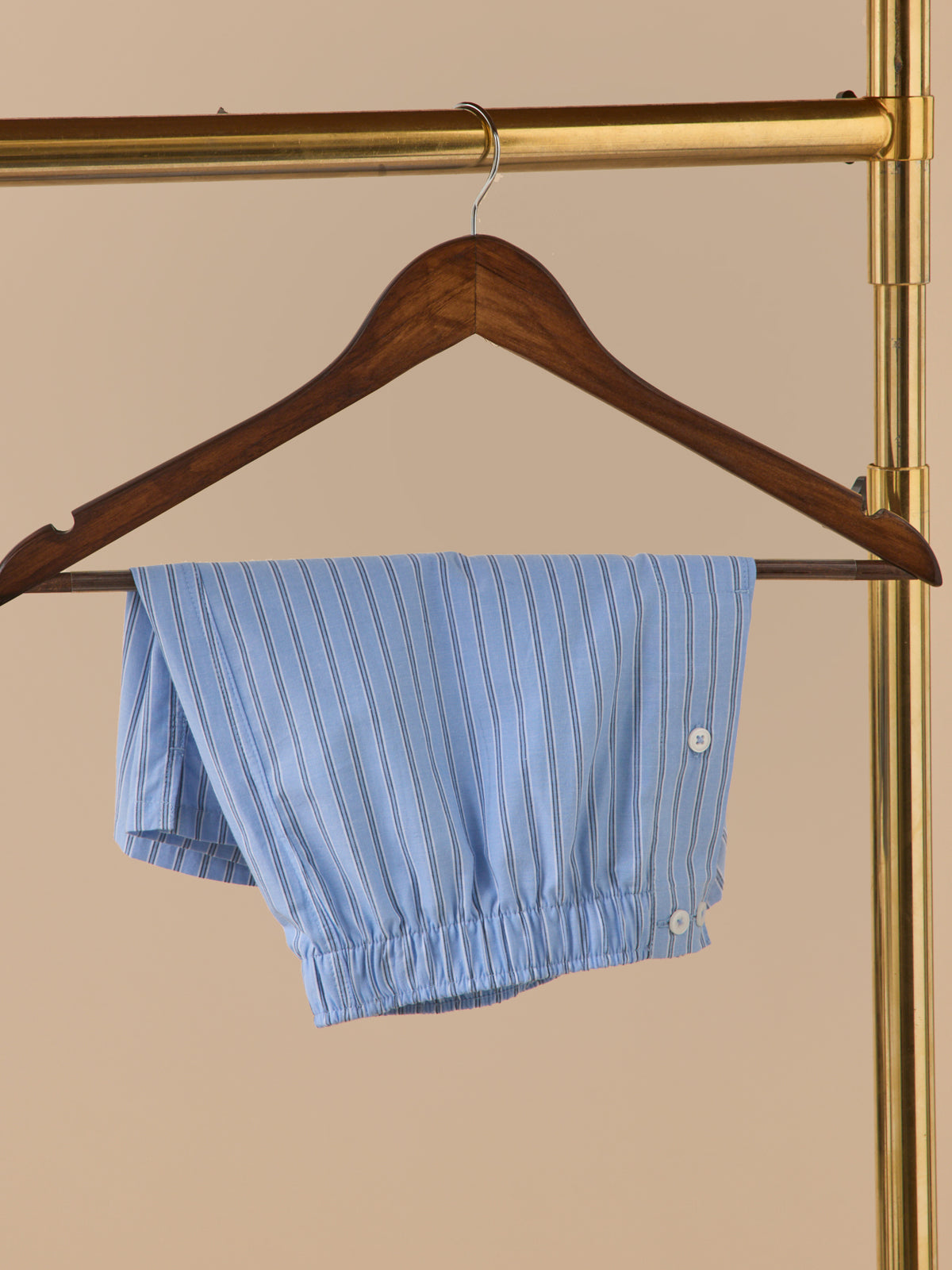 Caleçon coton rayé homme