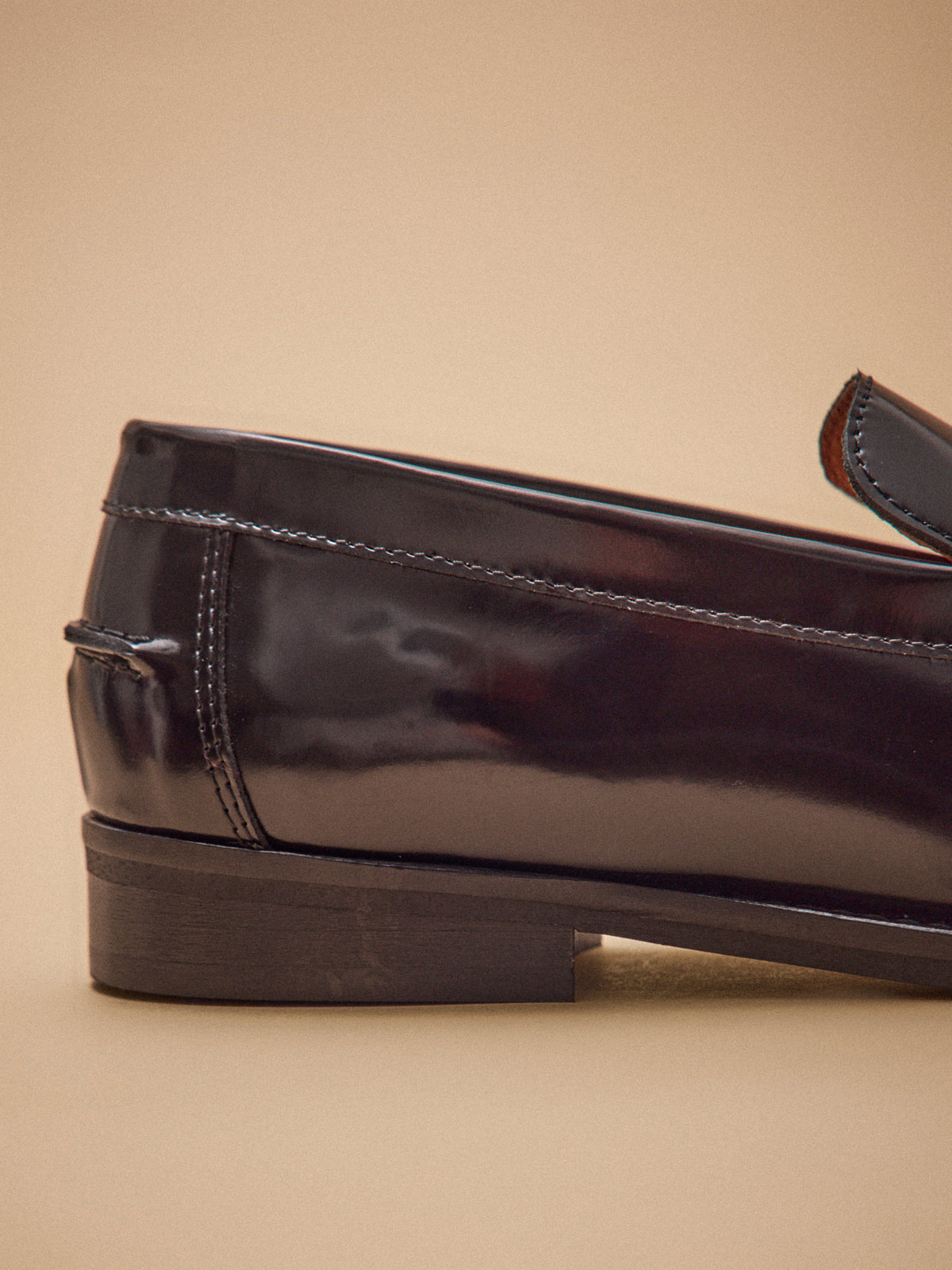 Mocassins cuir vernis femme