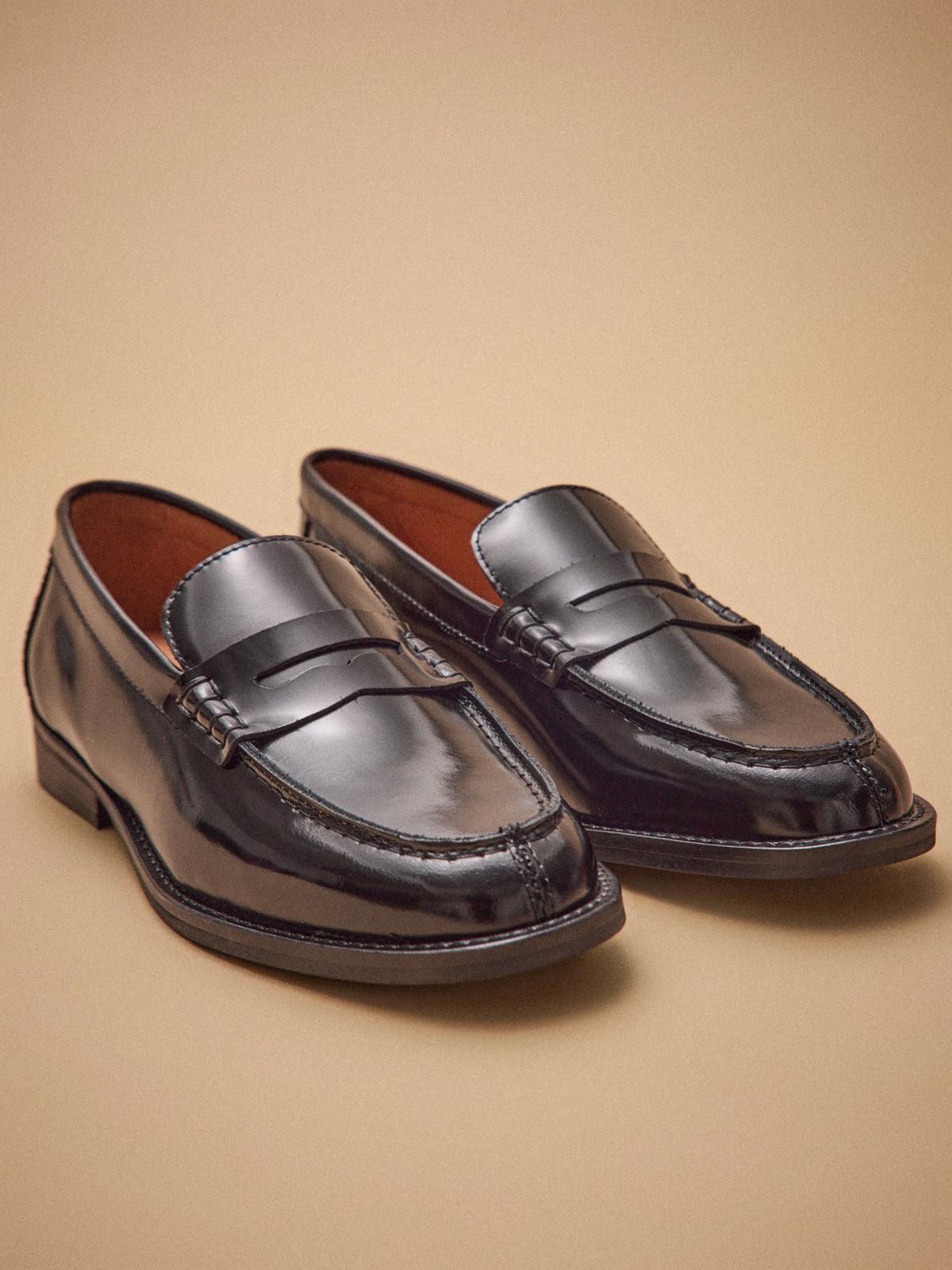 Mocassins cuir vernis femme