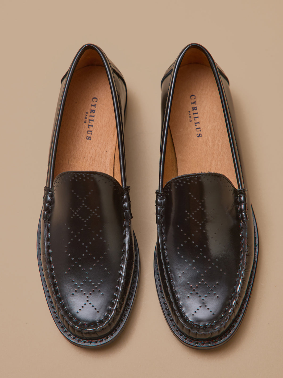 Mocassins cuir femme