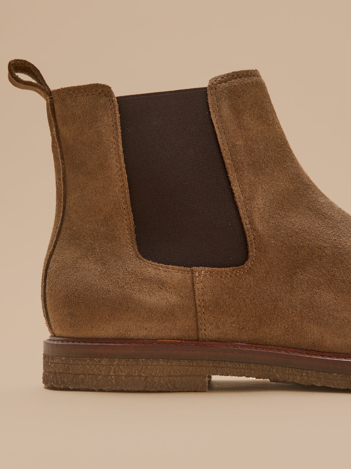 Boots chelsea cuir velouté homme