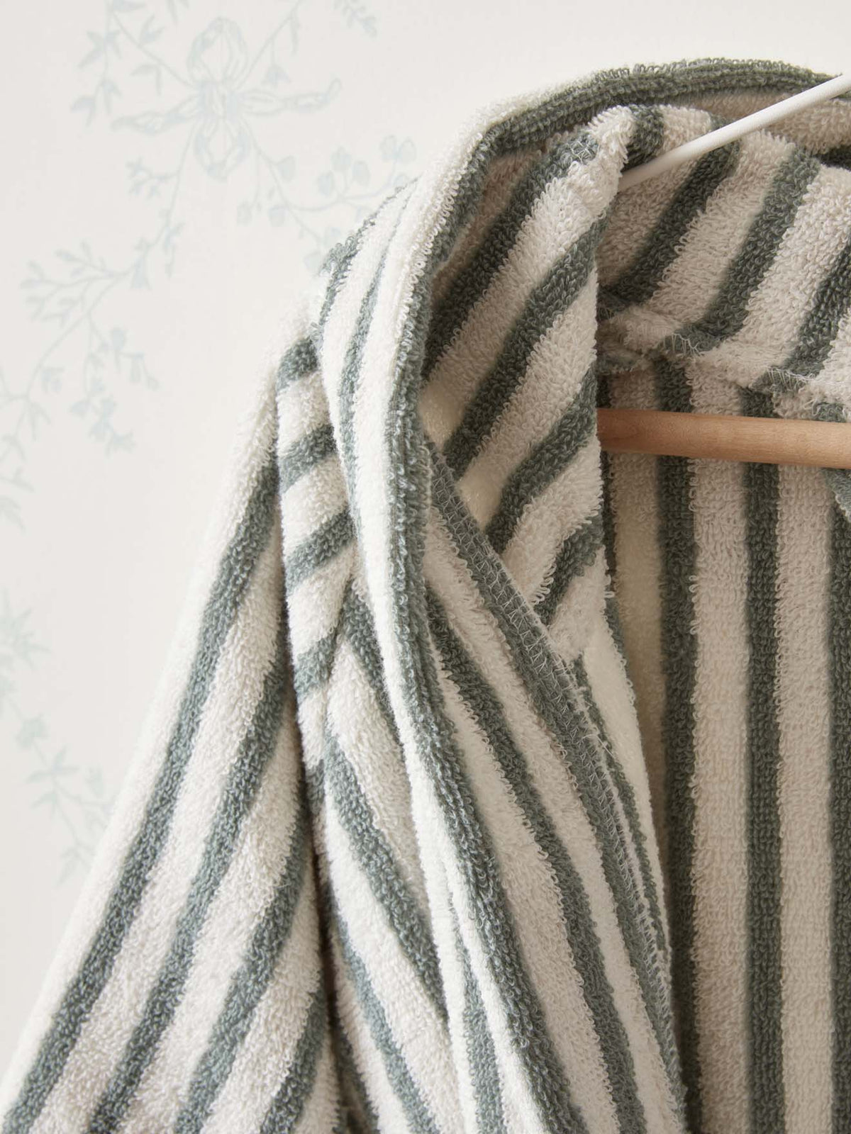 Peignoir coton rayé enfant