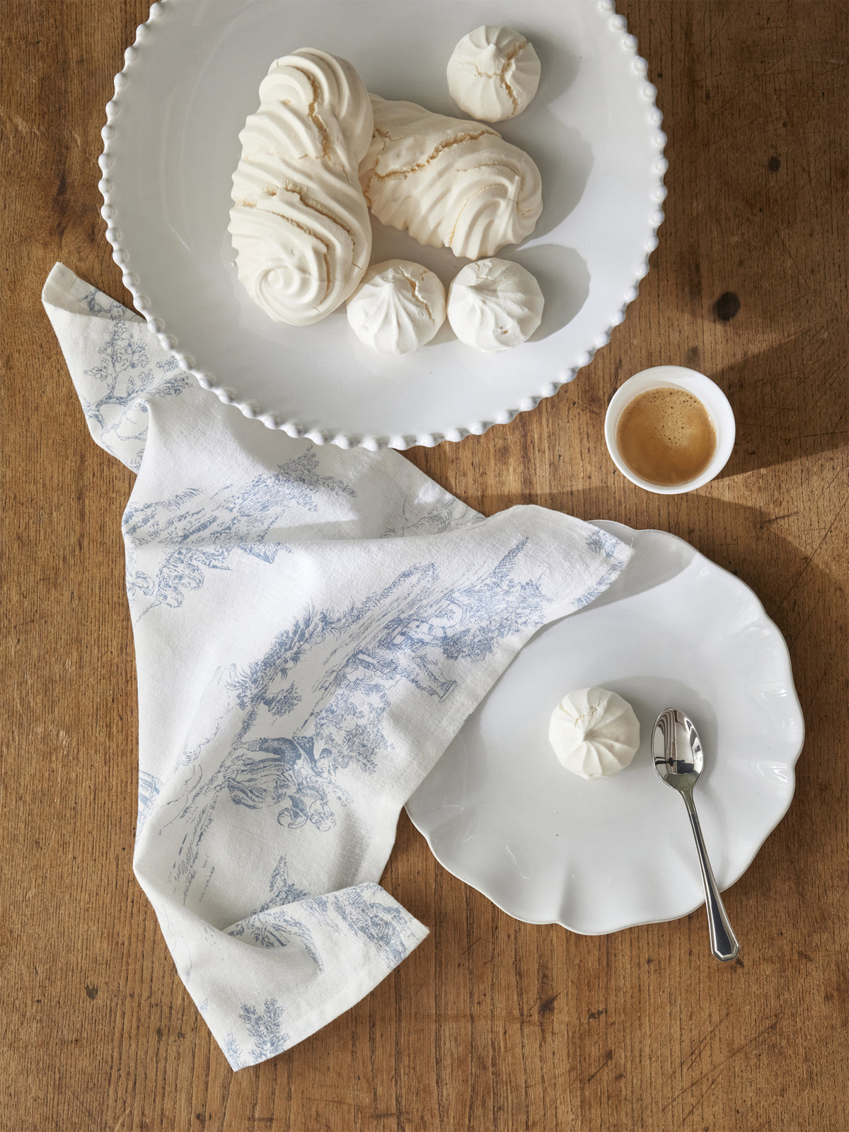 Nappe en coton tramé