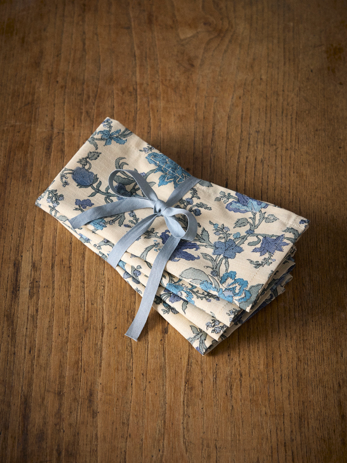 Serviette de table Aurore coton tramé par lot de 4