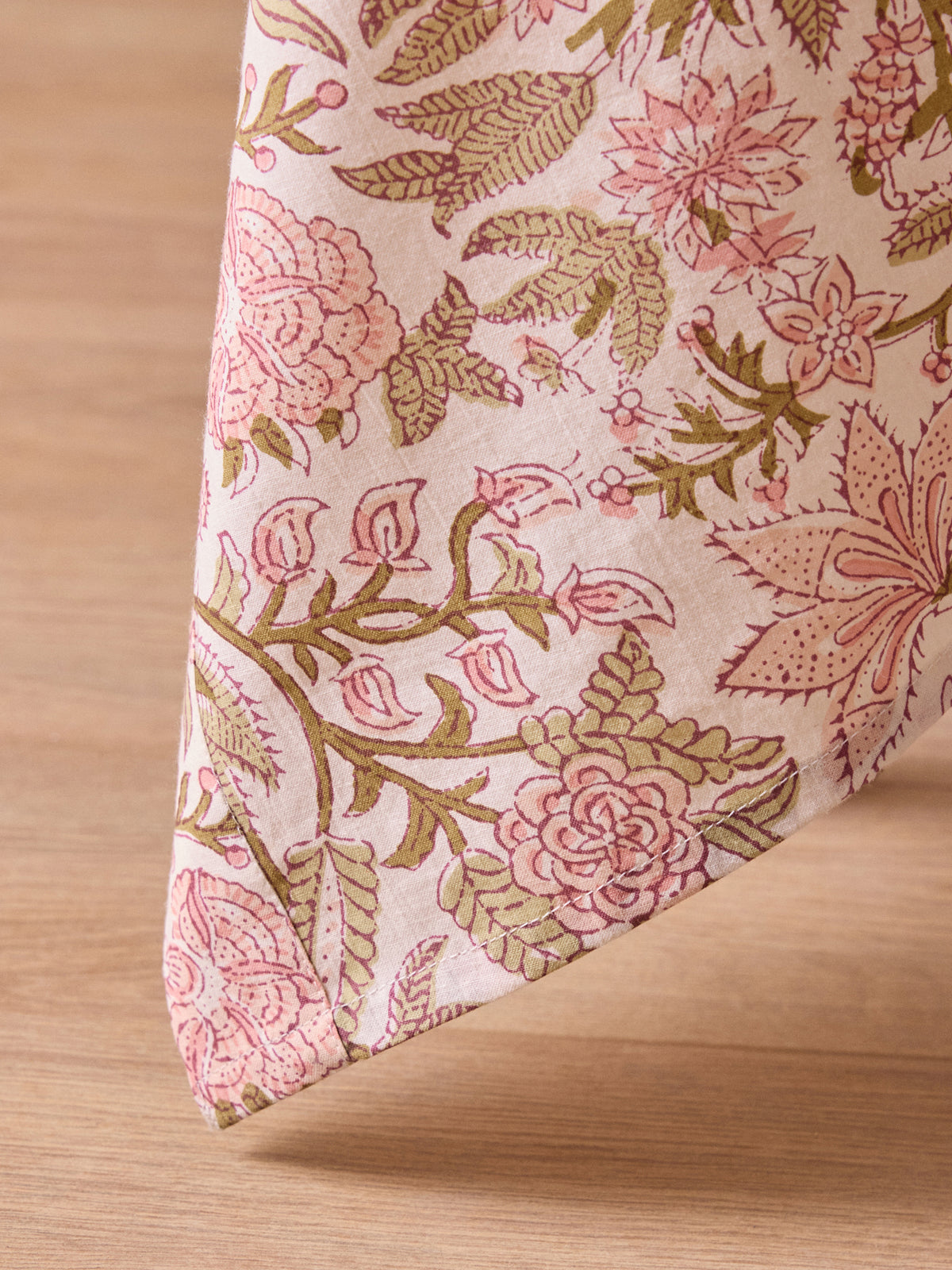 Nappe en coton imprimé indien Rosa