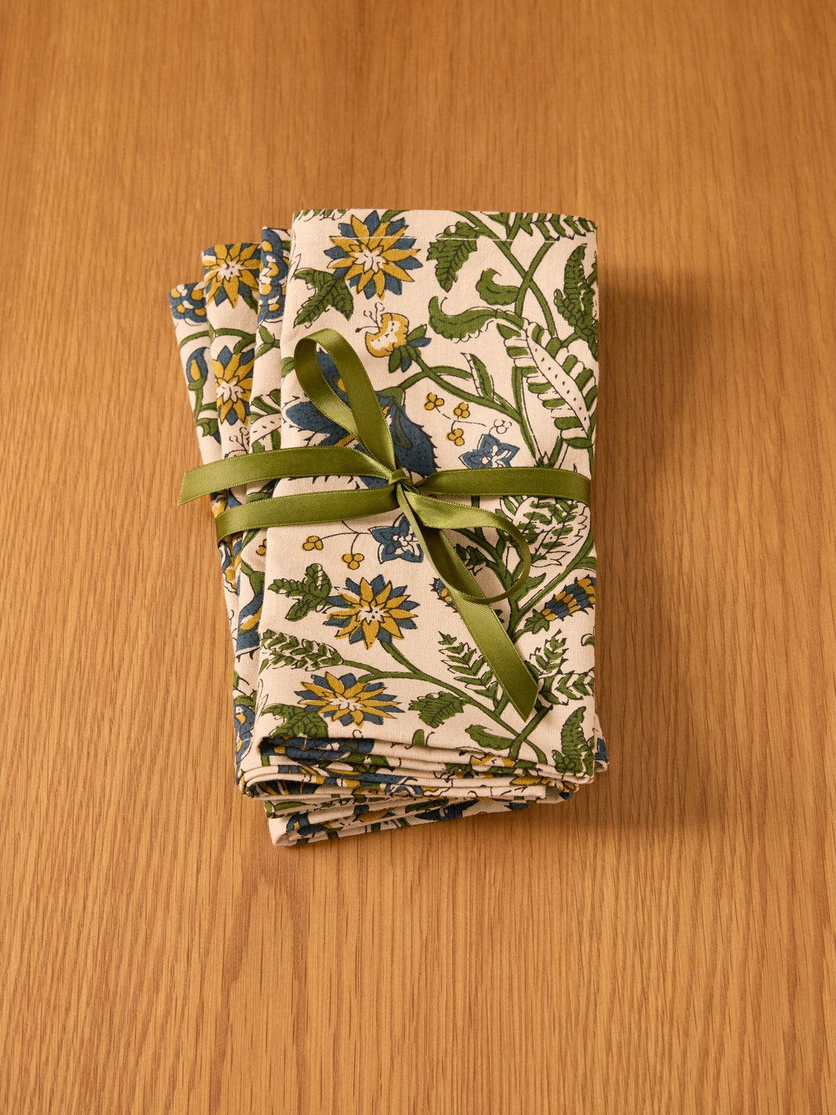 Serviettes de table imprimé indien par lot de 4