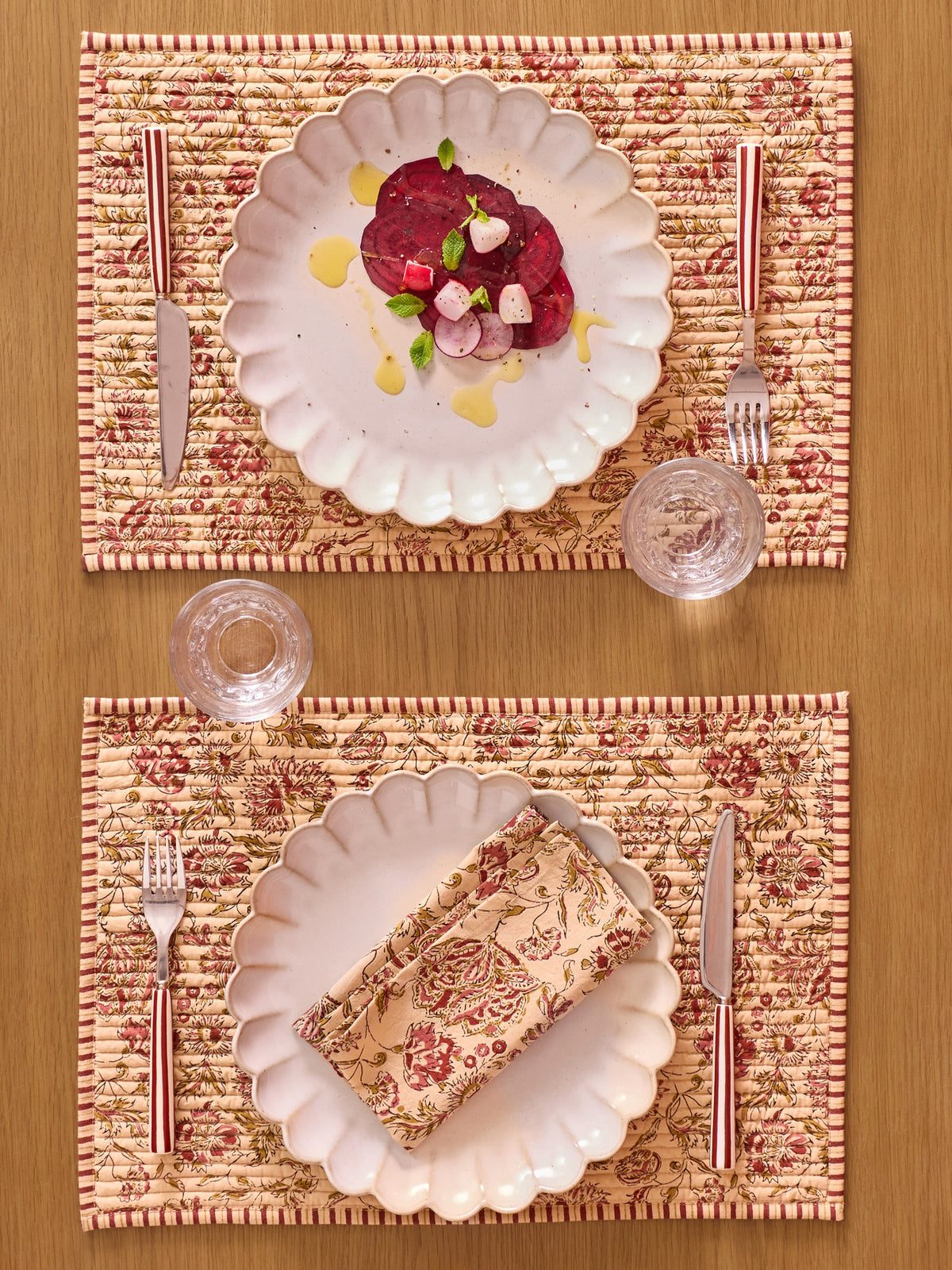 Set de table imprimé Penjab par lot de 2