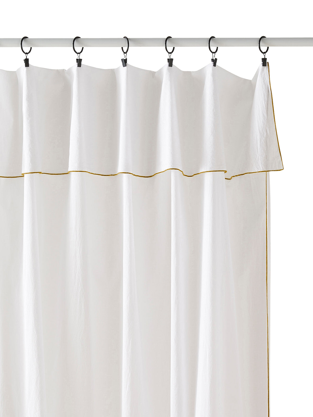 Panneau voile de coton finition point bourdon