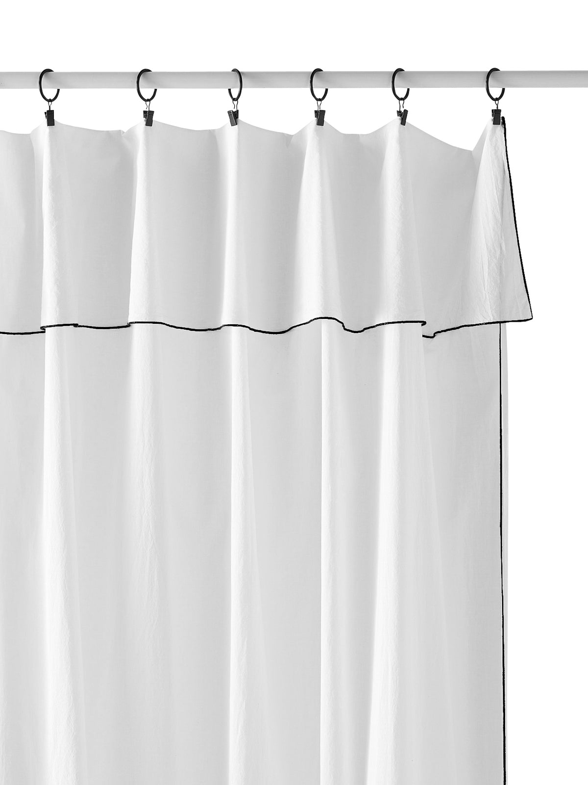 Panneau voile de coton finition point bourdon