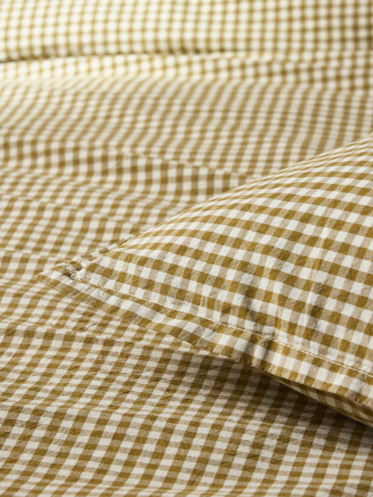 Taie d'oreiller percale de coton "Vichy"
