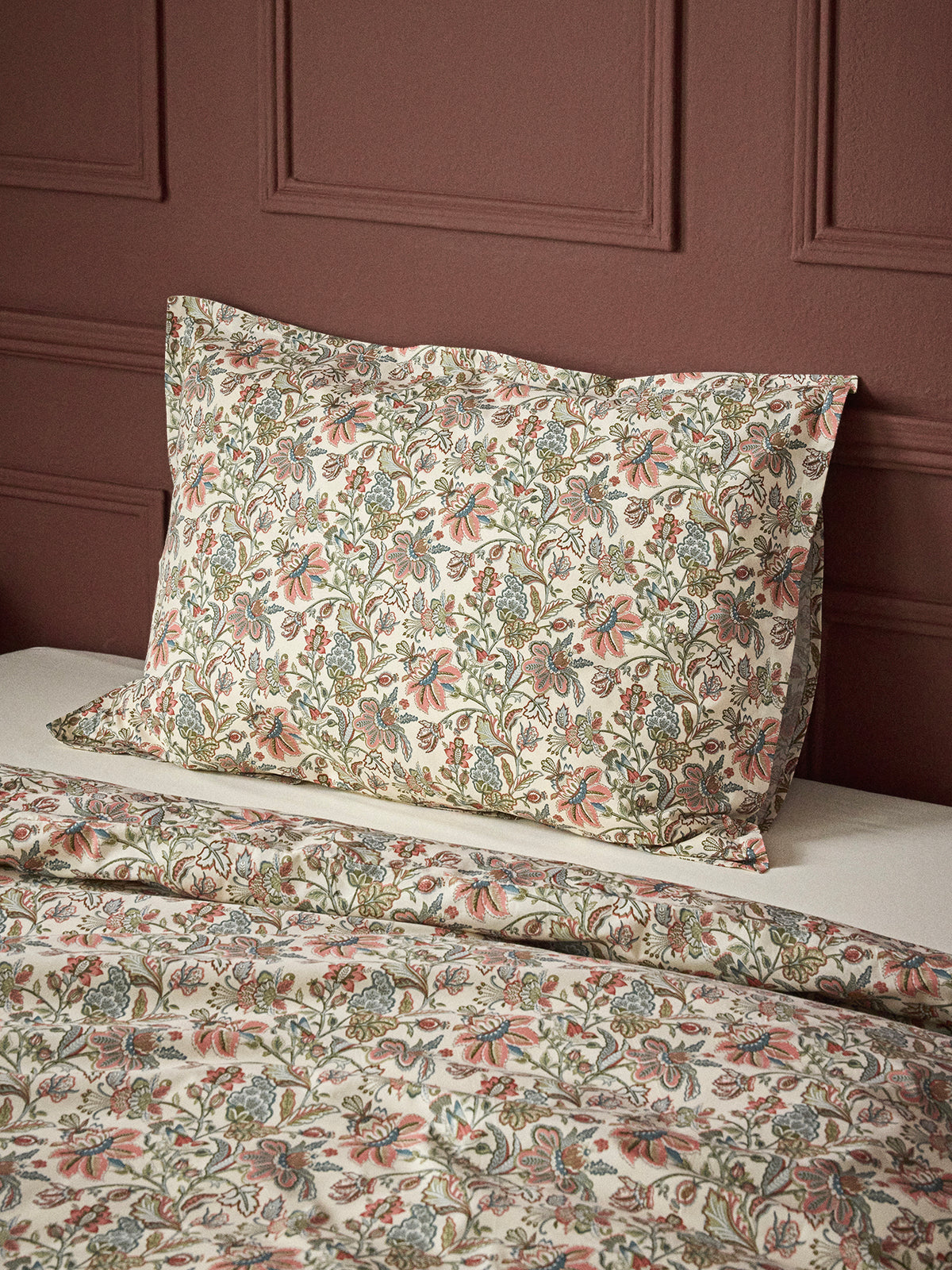 Taie d'oreiller percale de coton "Augustine"