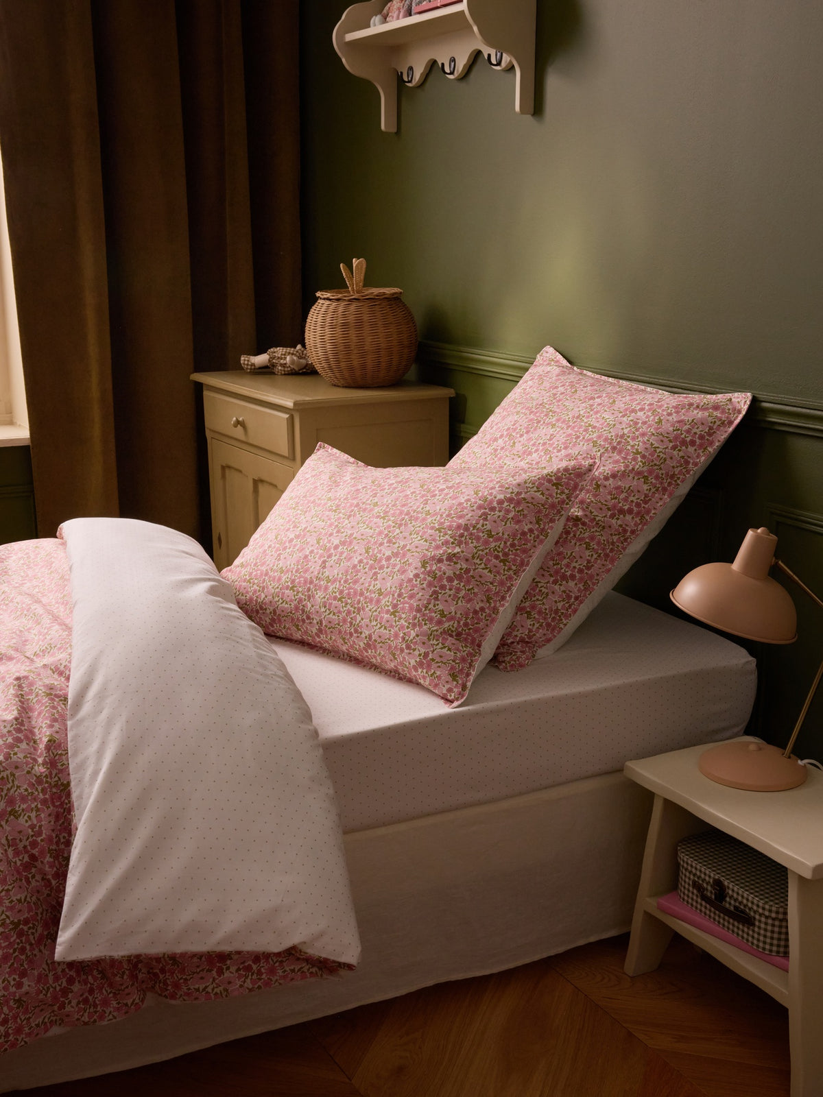 Taie d'oreiller tissu Liberty "Poppy and Daisy"