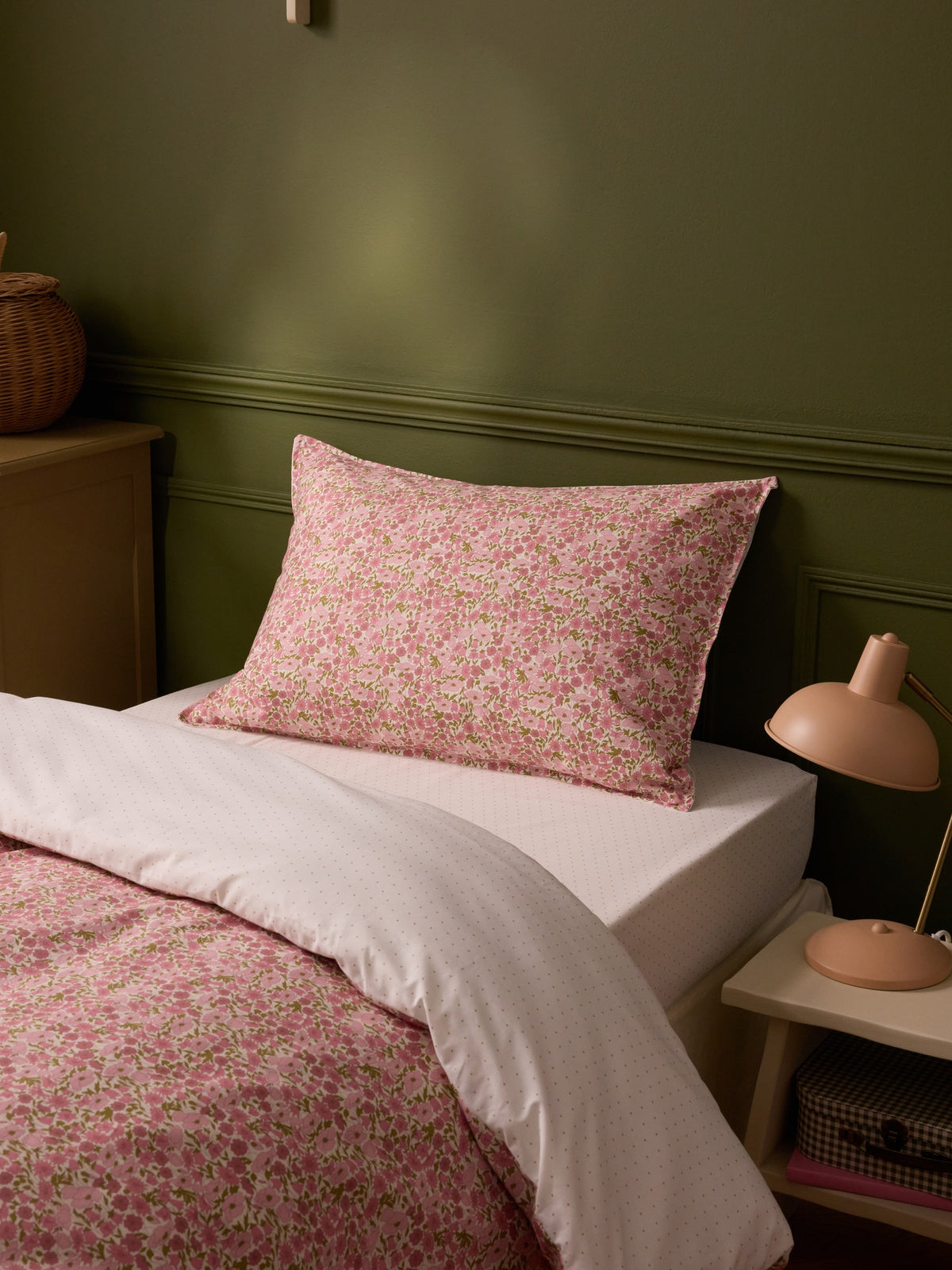 Taie d'oreiller tissu Liberty "Poppy and Daisy"