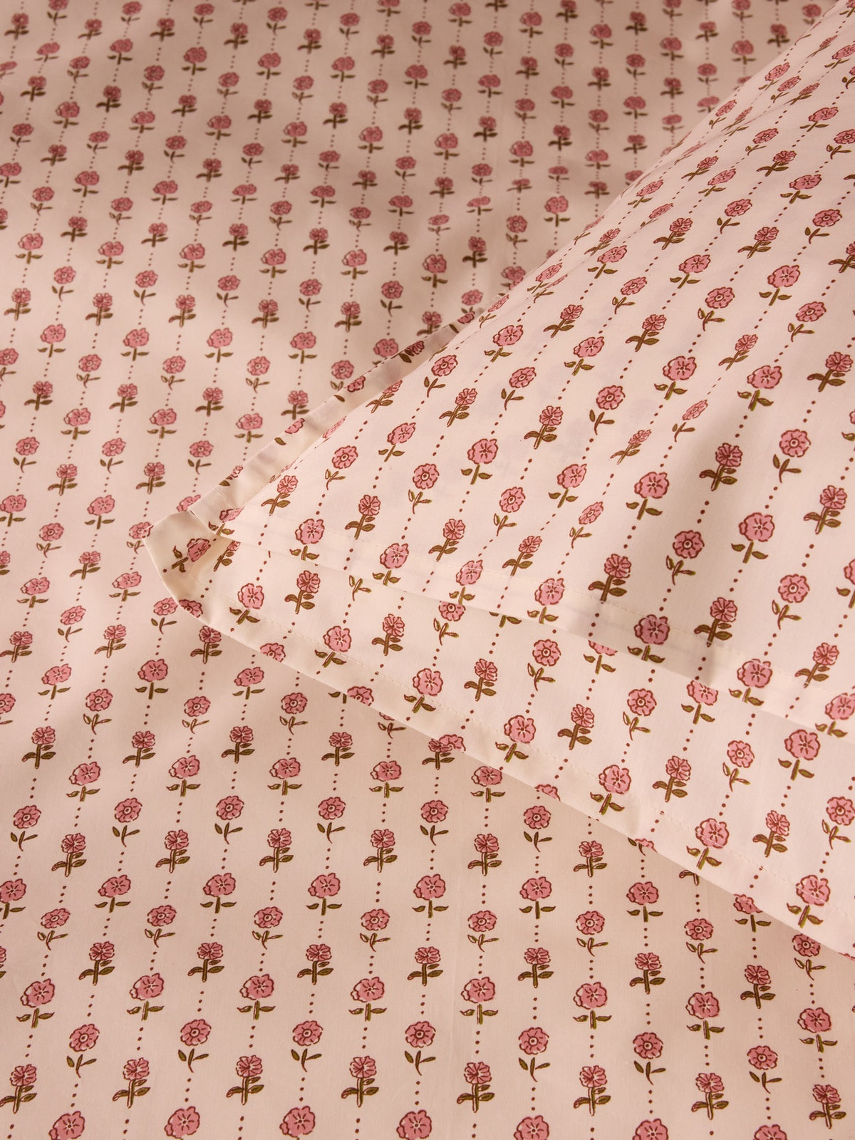 Taie d'oreiller percale de coton "Lucette"