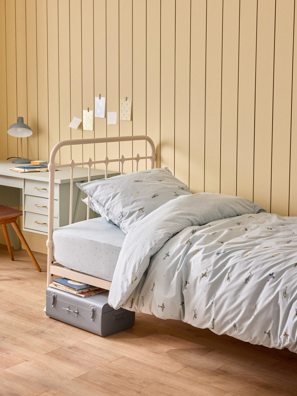 Housse de couette coton "Aviateur"