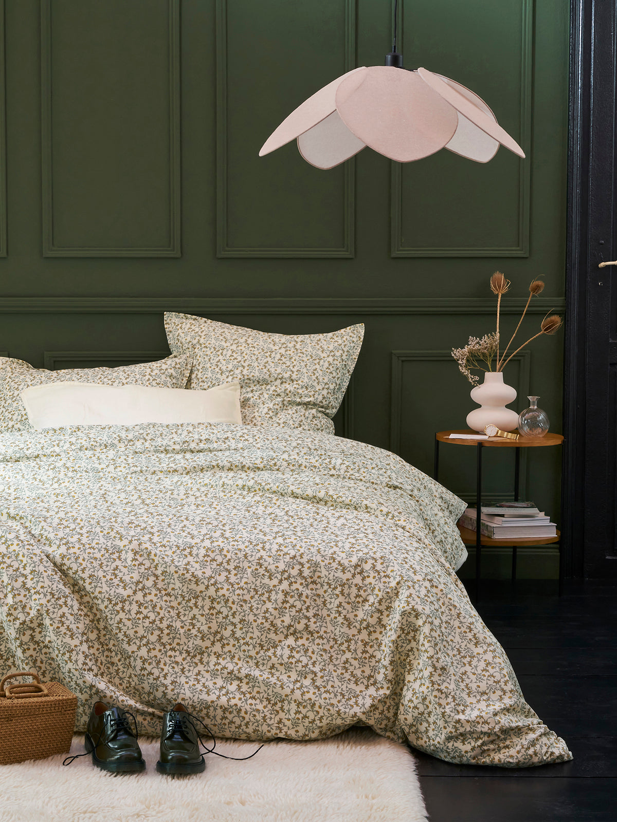 Housse de couette percale de coton "Baies sauvages"