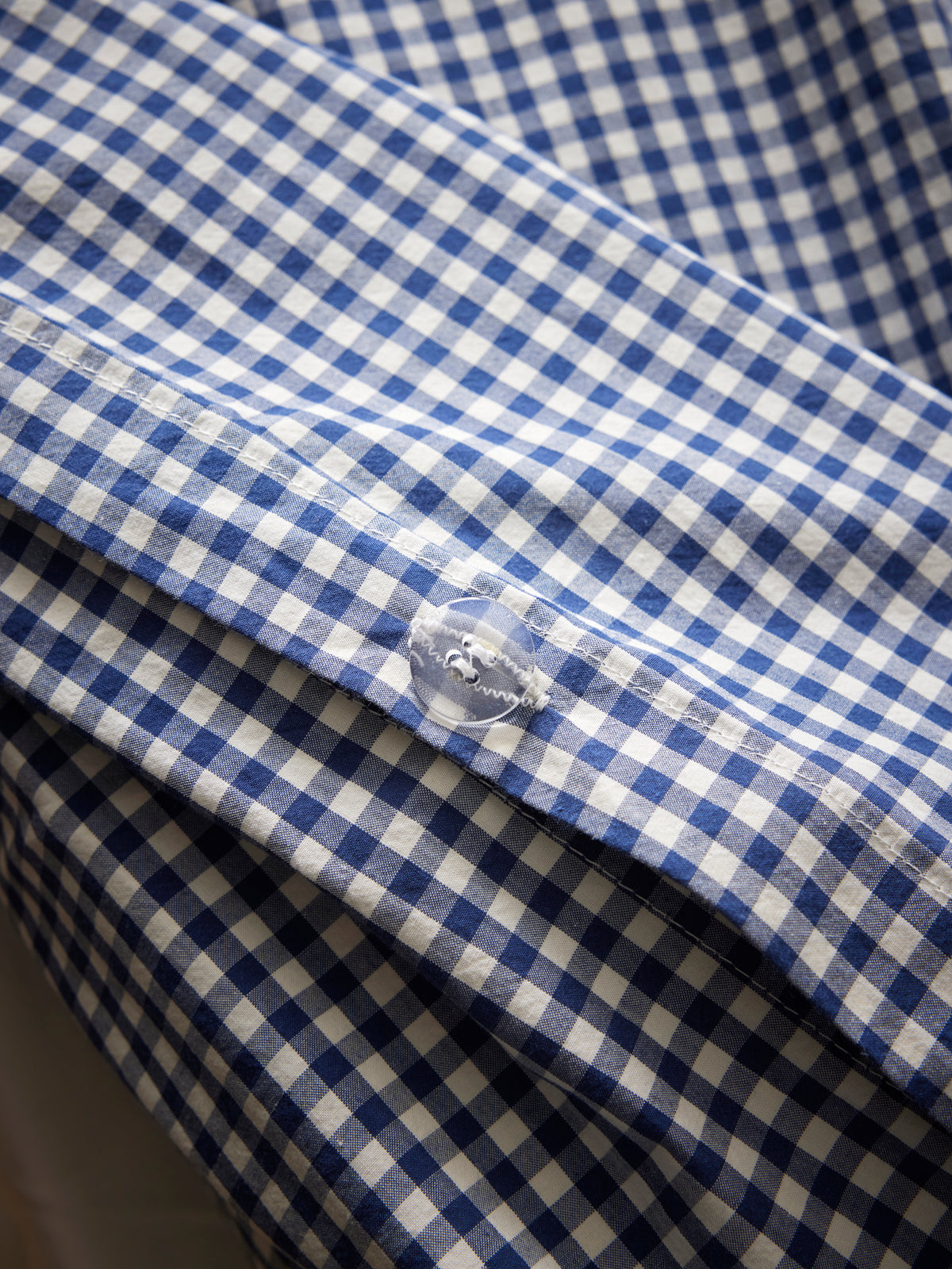 Housse de couette percale de coton "Vichy"