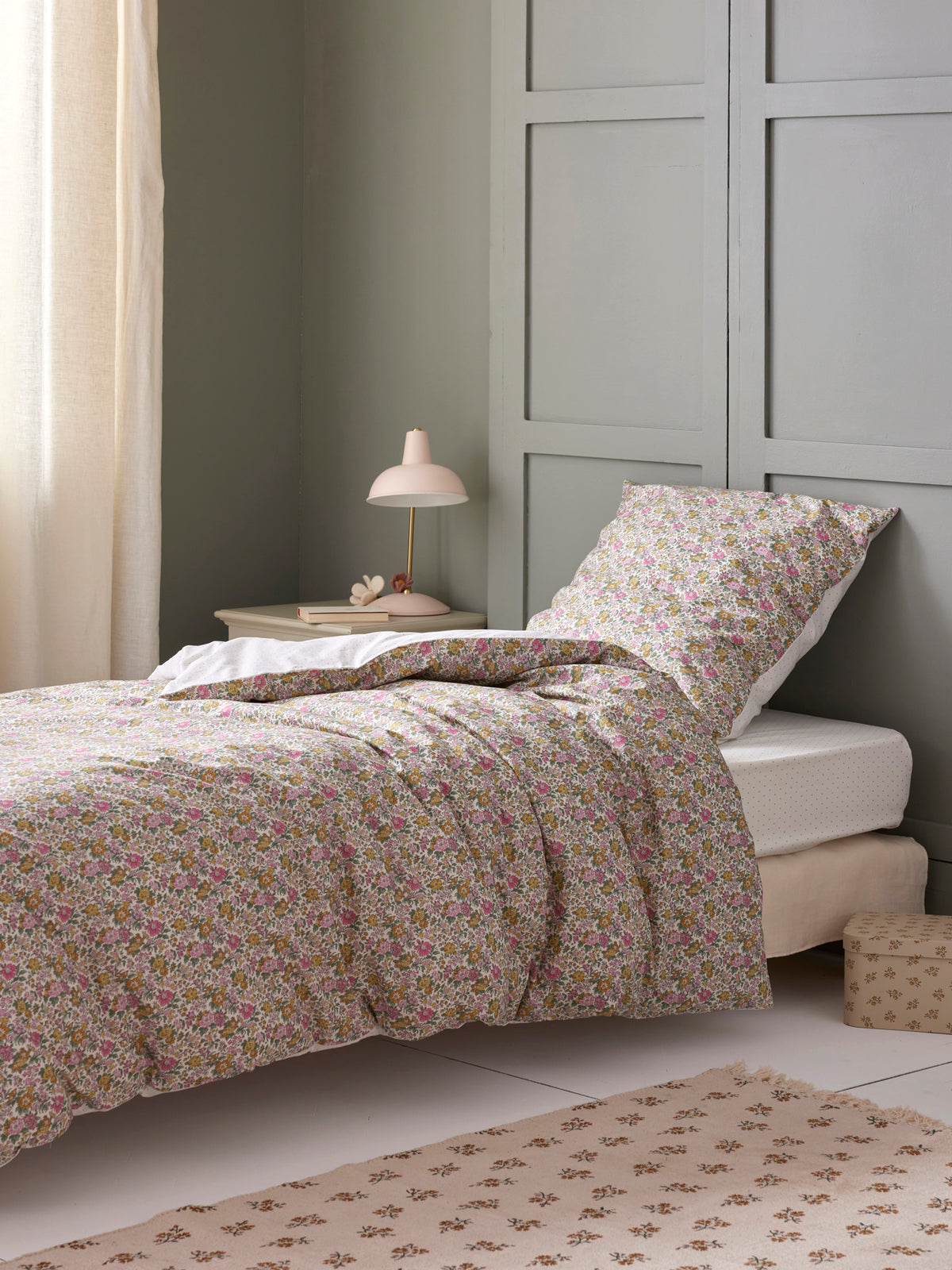 Housse de couette tissu Liberty "Clare Rich"