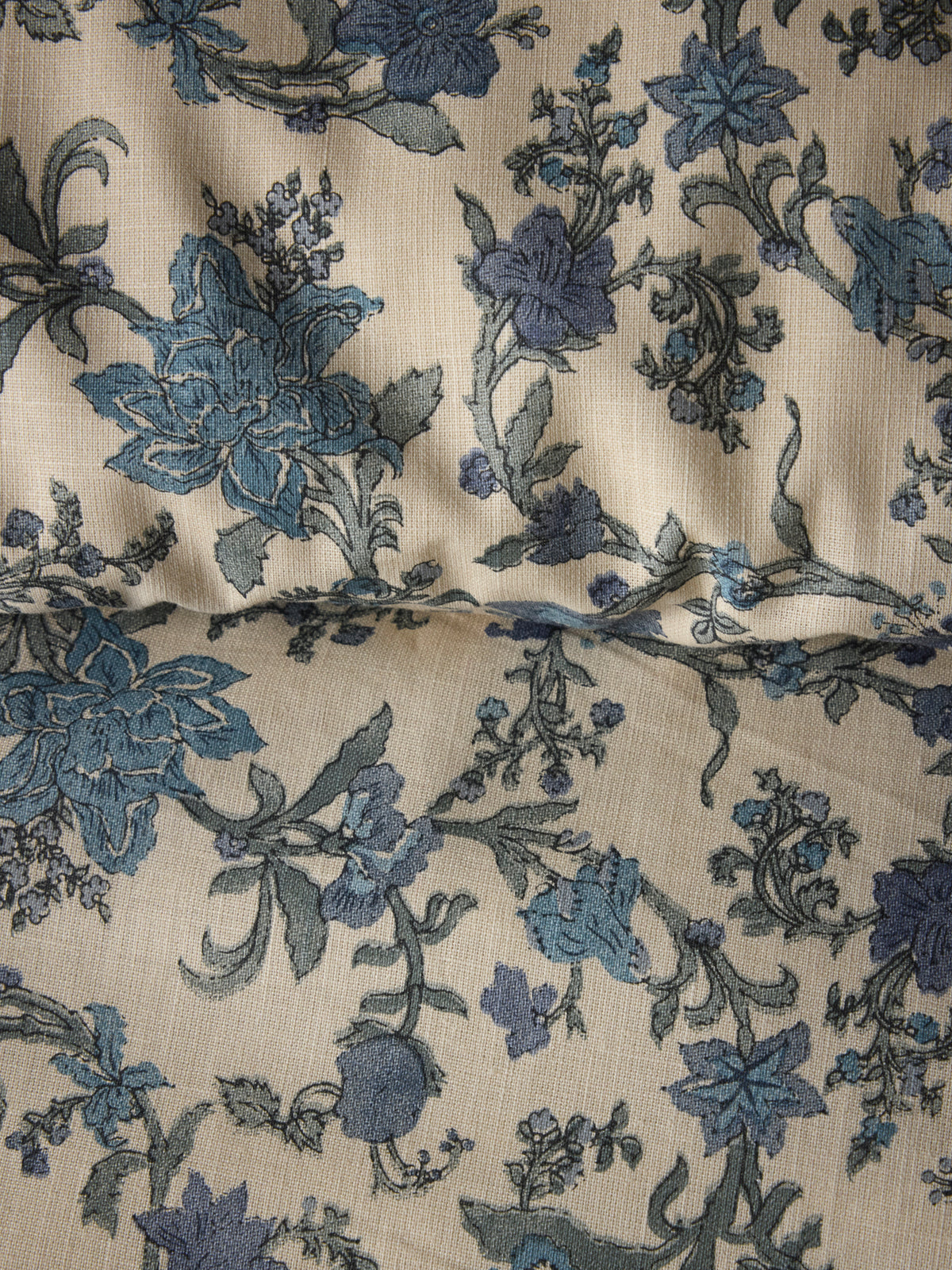 Housse de couette coton aspect lin "Aurore"