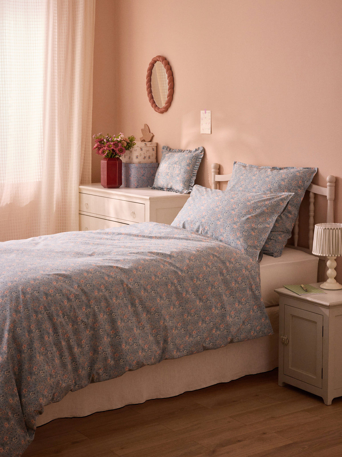 Housse de couette percale de coton "Mélodie"