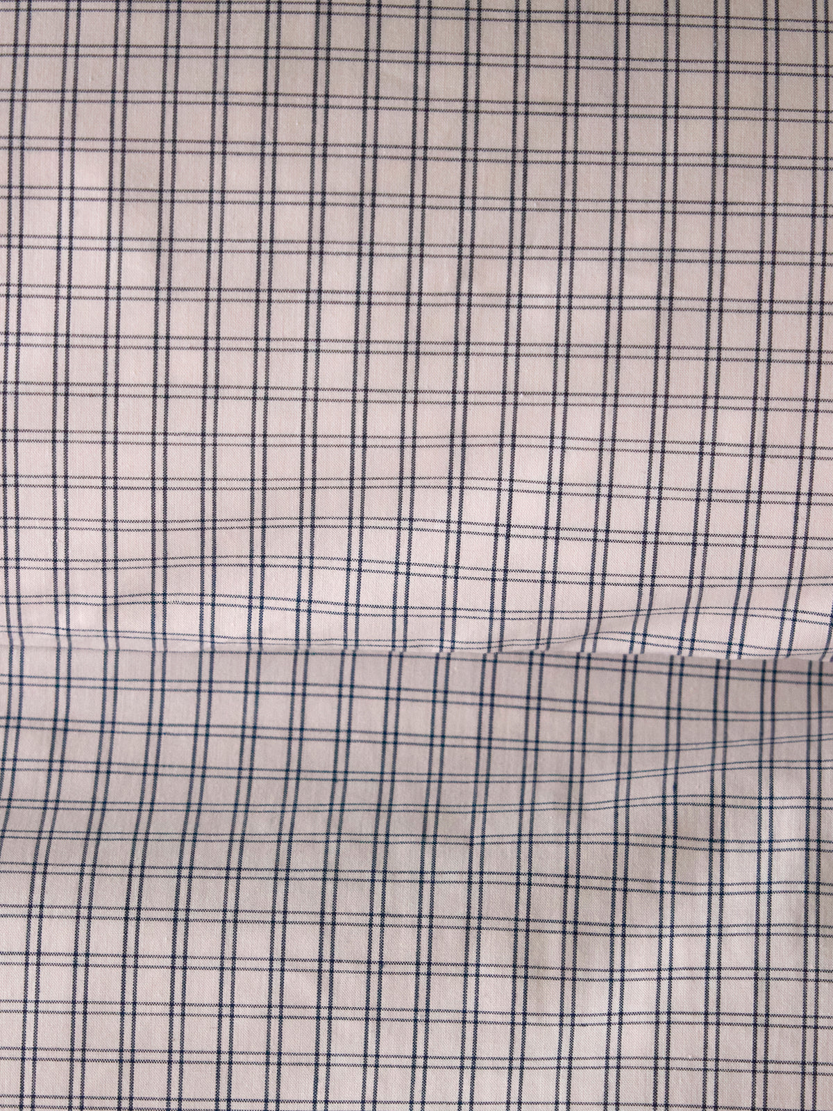 Housse de couette percale de coton tissé teint "Marin"
