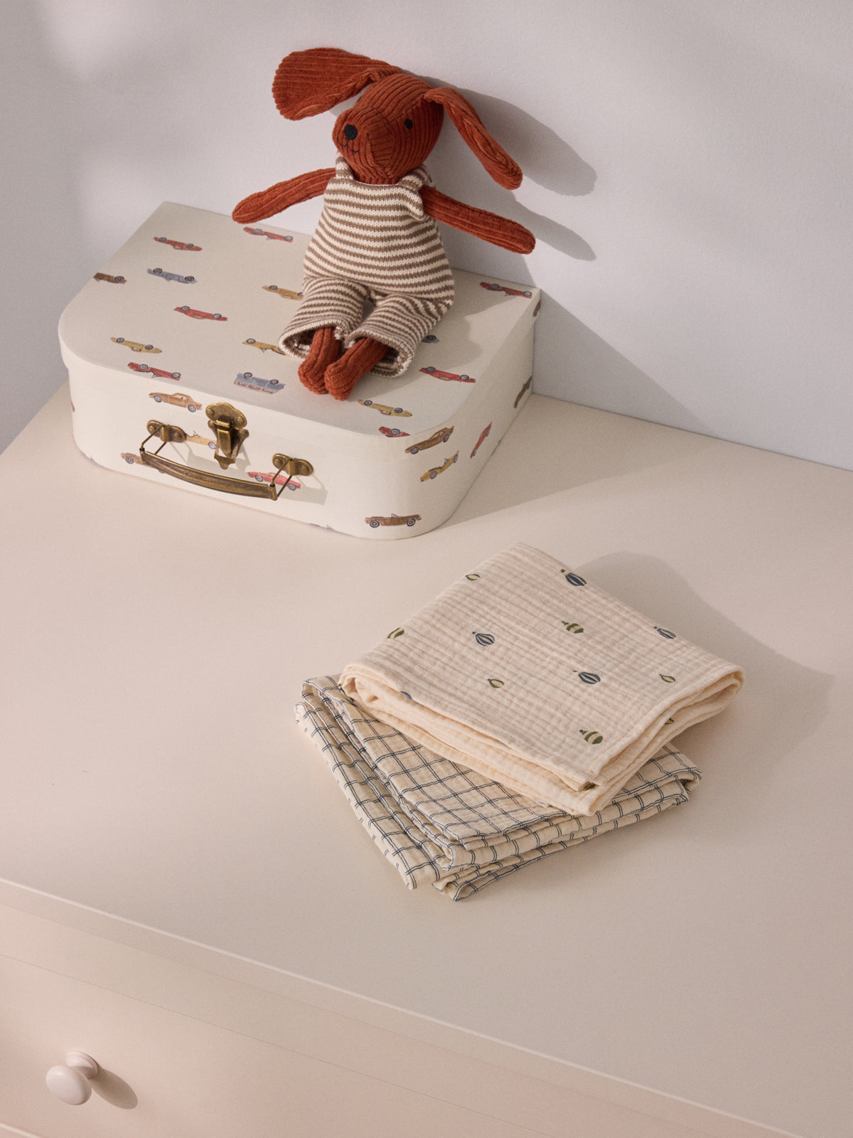 Lange gaze de coton biologique par lot de 2