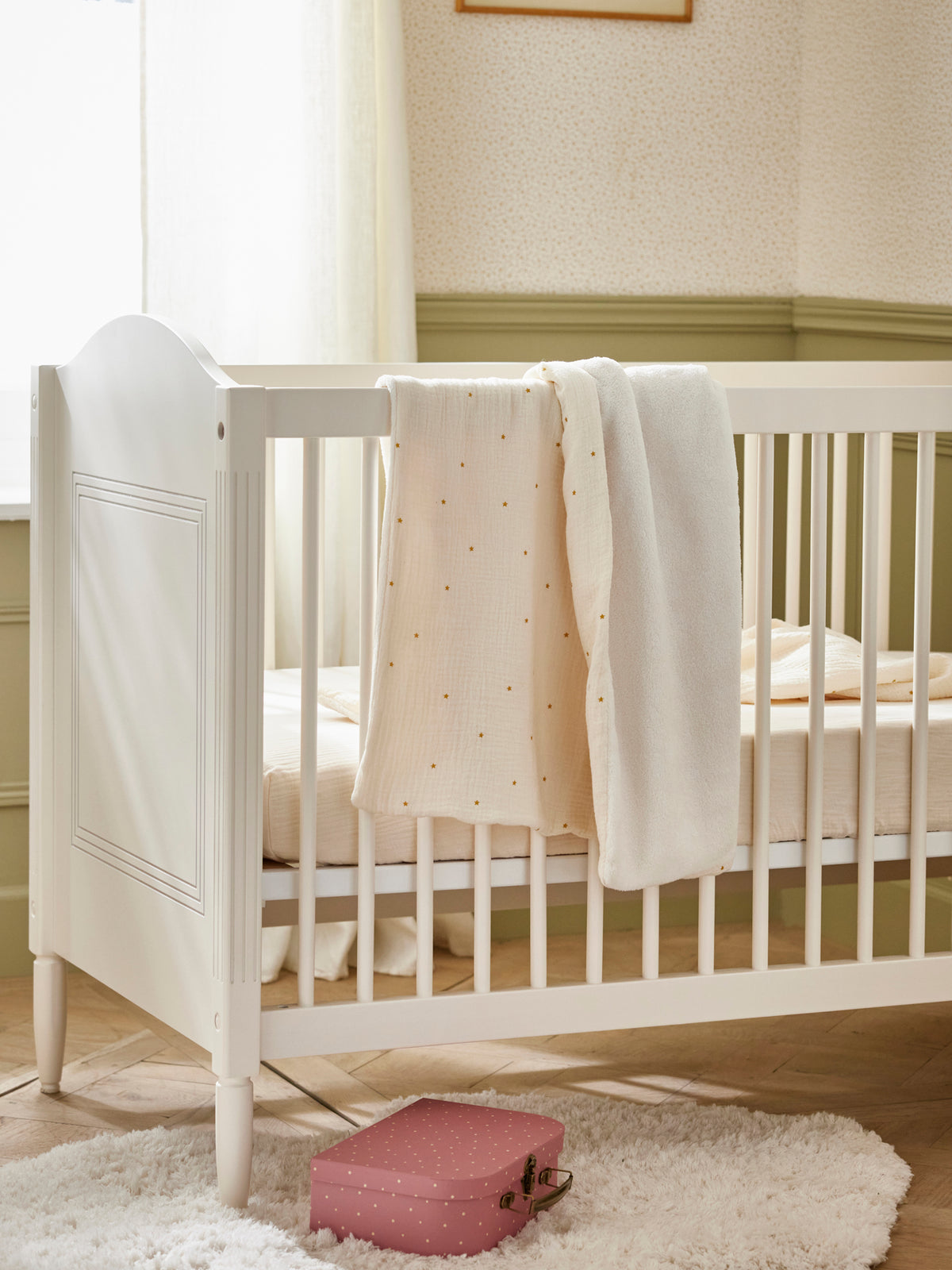 Plaid bébé gaze de coton et micro-polaire