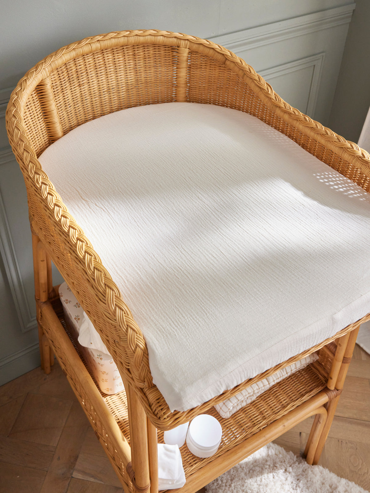Drap-housse table à langer coton biologique