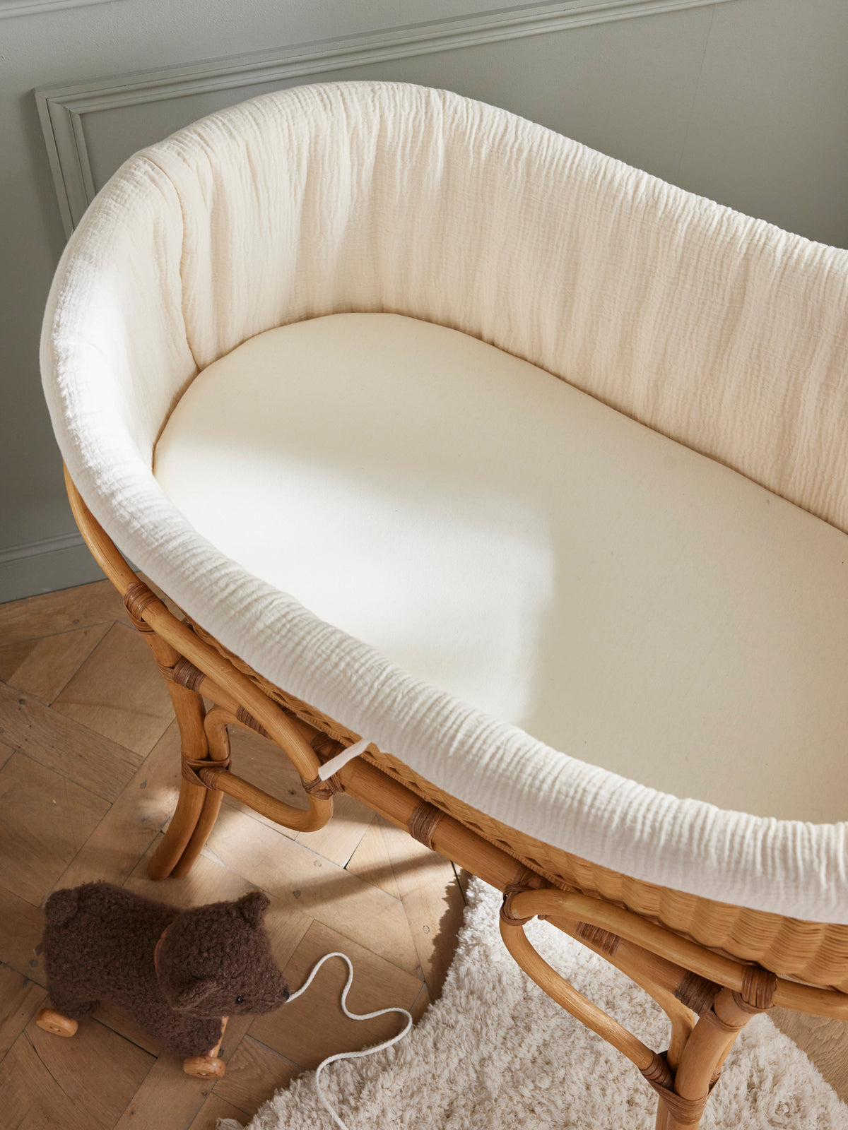 Drap-housse berceau coton biologique