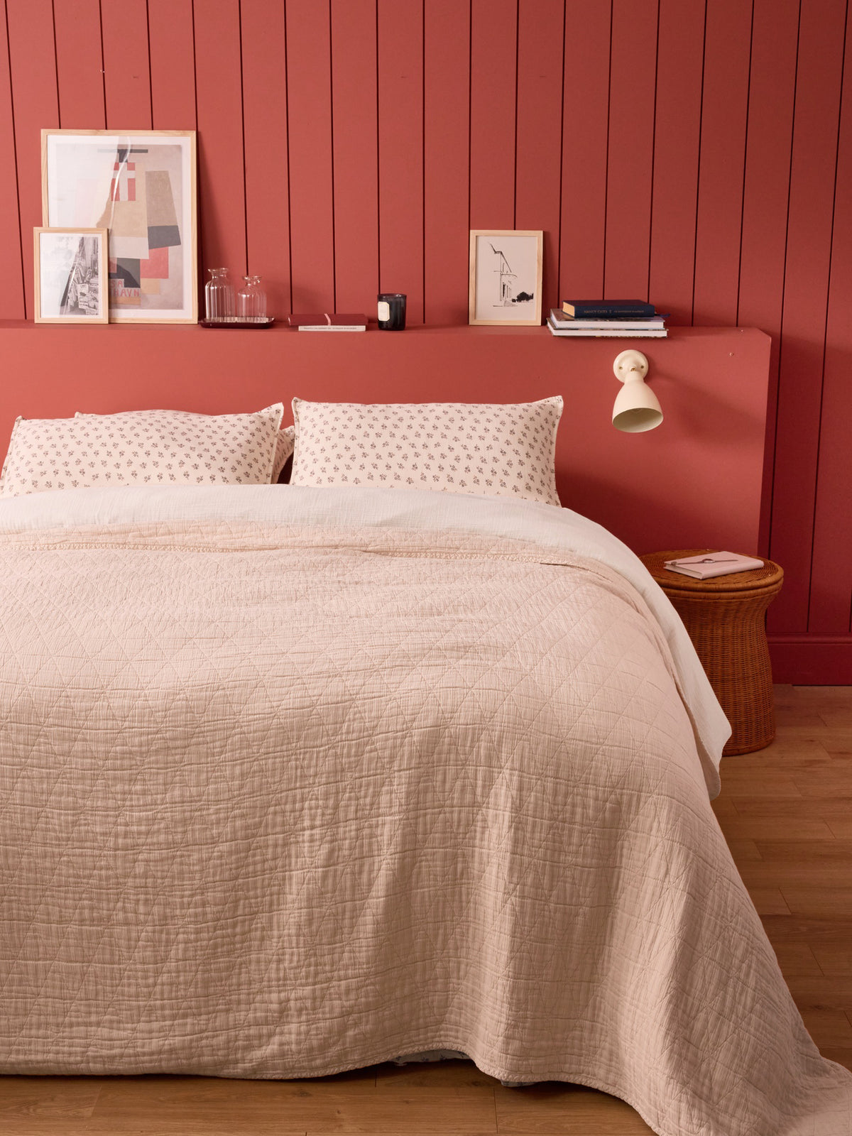 Couvre-lit coton piqué
