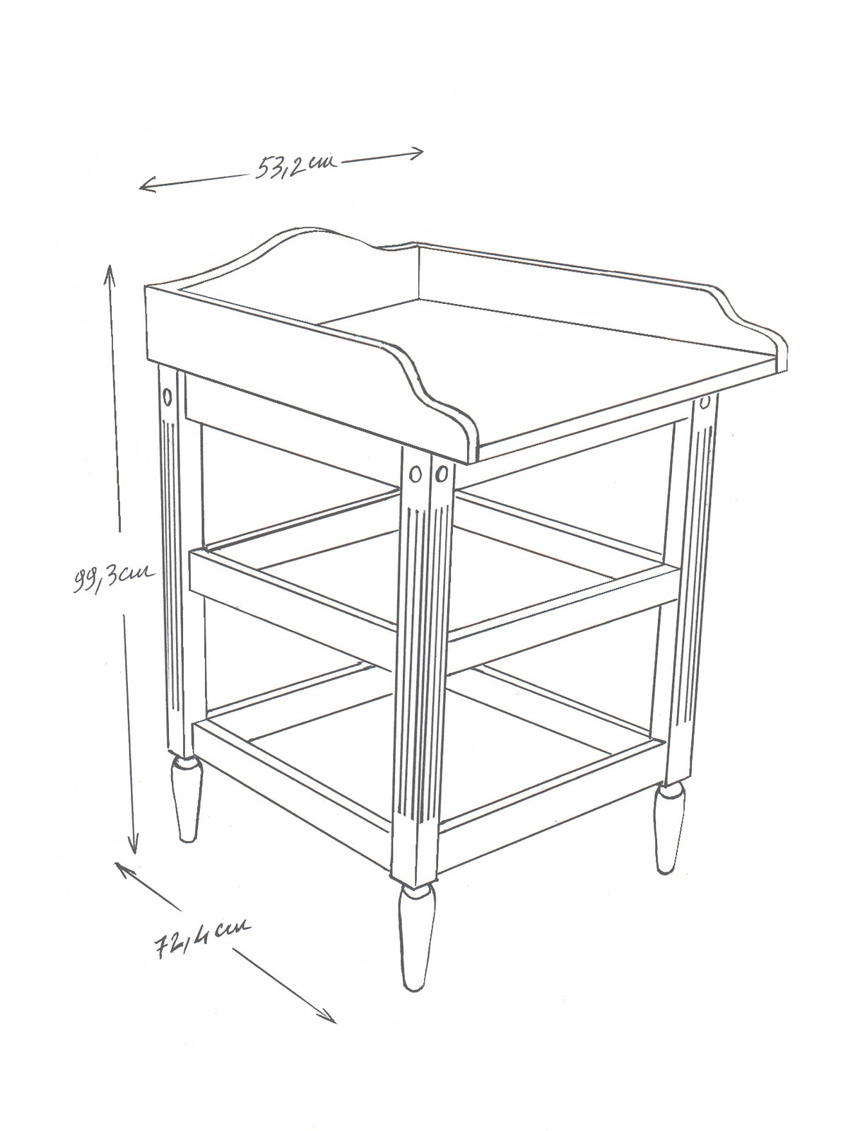 Table à langer Léopold
