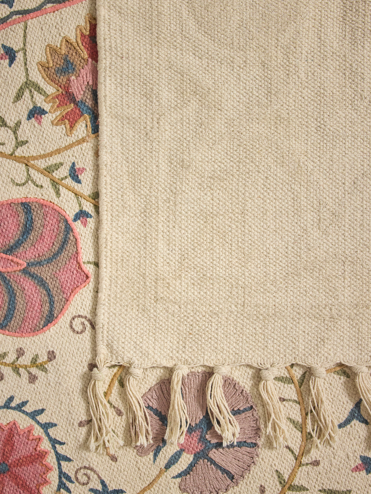 Tapis Flore en coton - Taille M