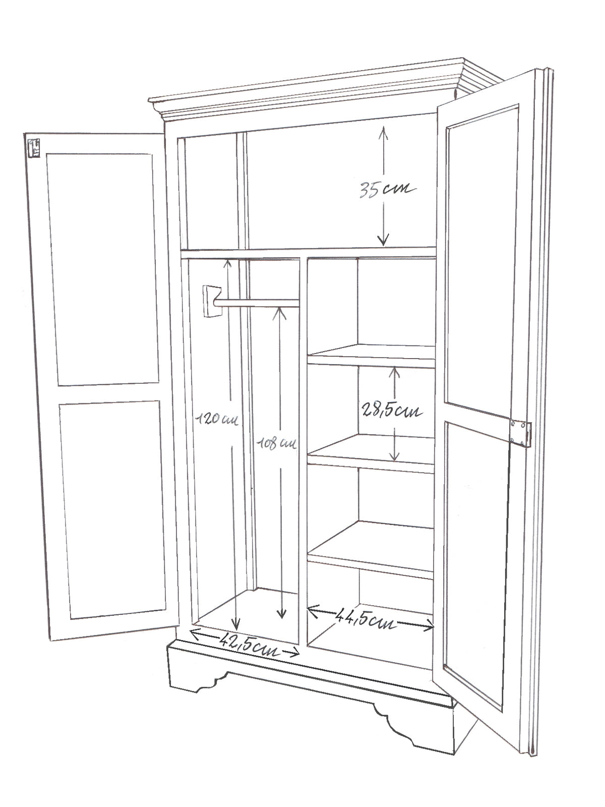 Armoire parisienne Margot