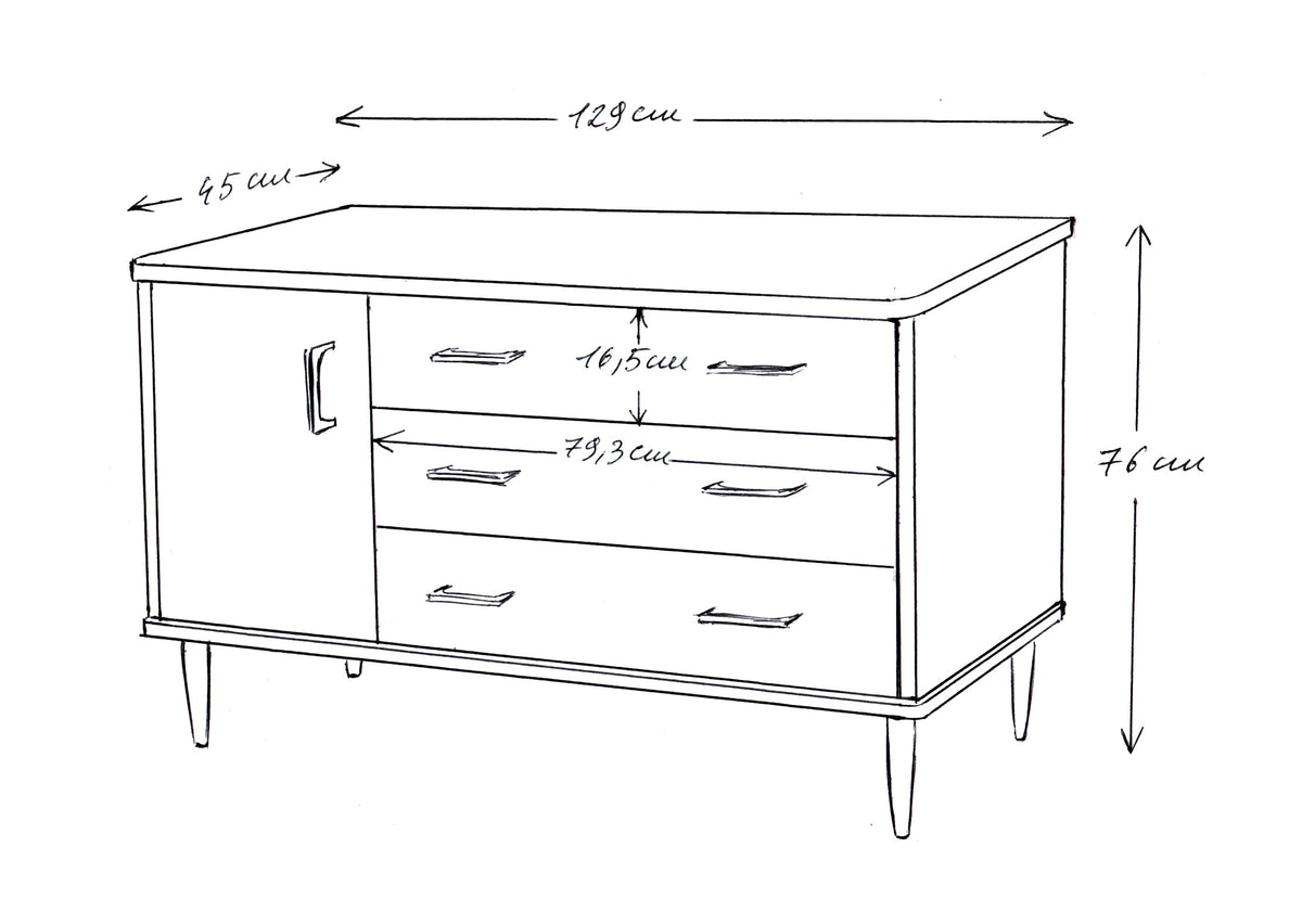 Commode Rodolphe -  Ligne mid-century