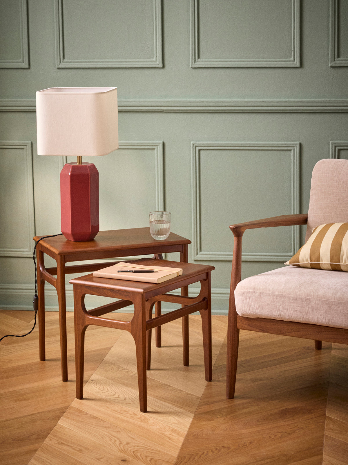 Set de 2 tables gigognes Hector- Ligne Mid-Century