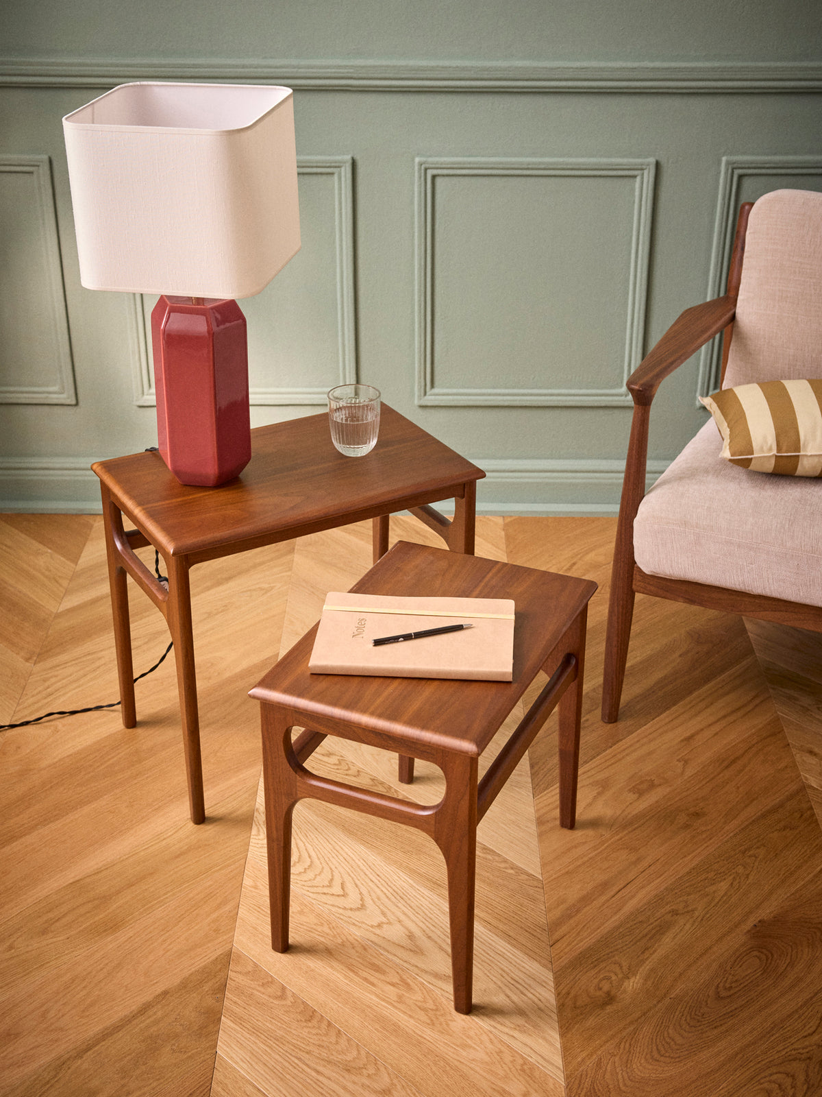 Set de 2 tables gigognes Hector- Ligne Mid-Century
