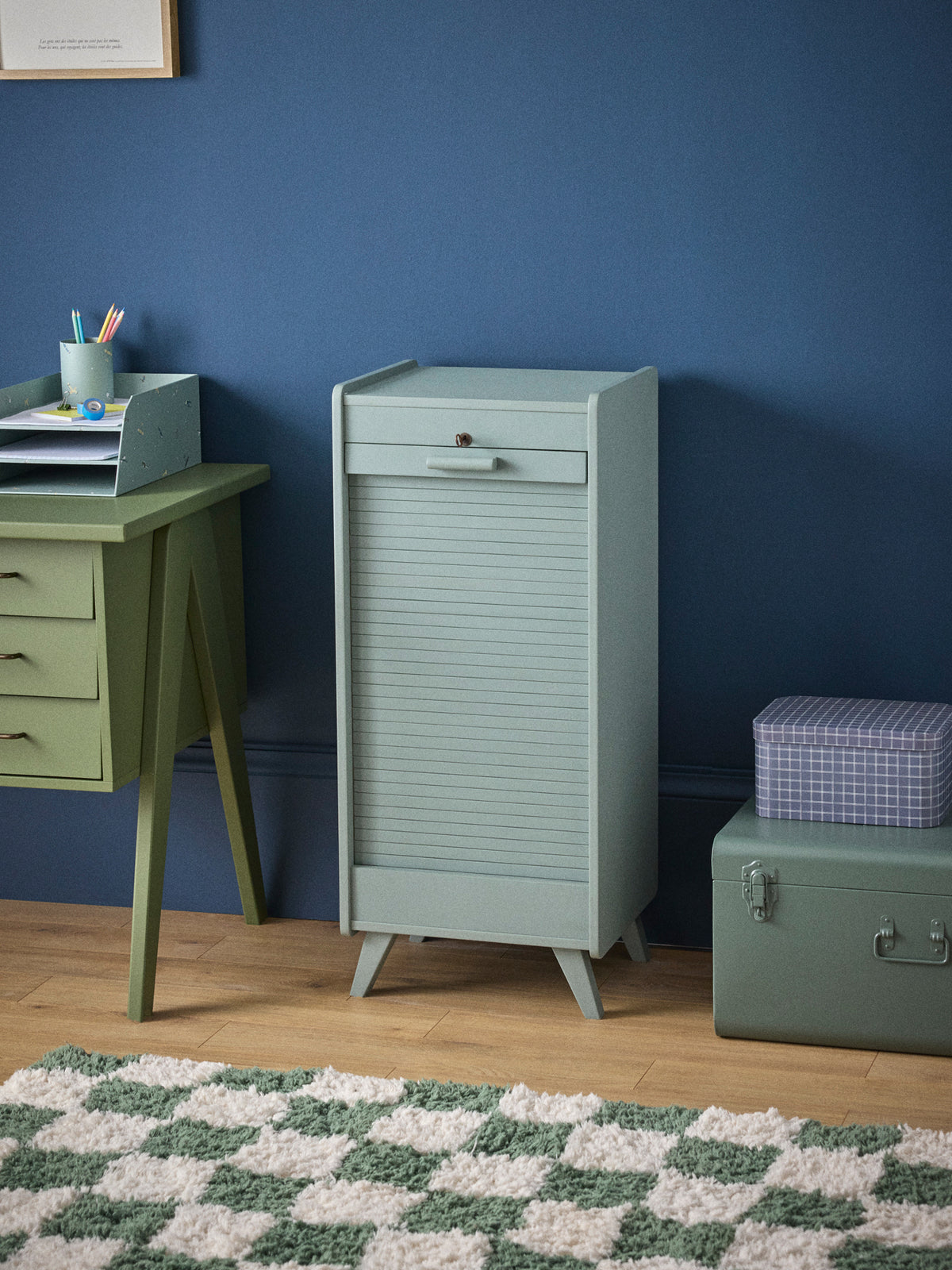 Meuble classeur en bois