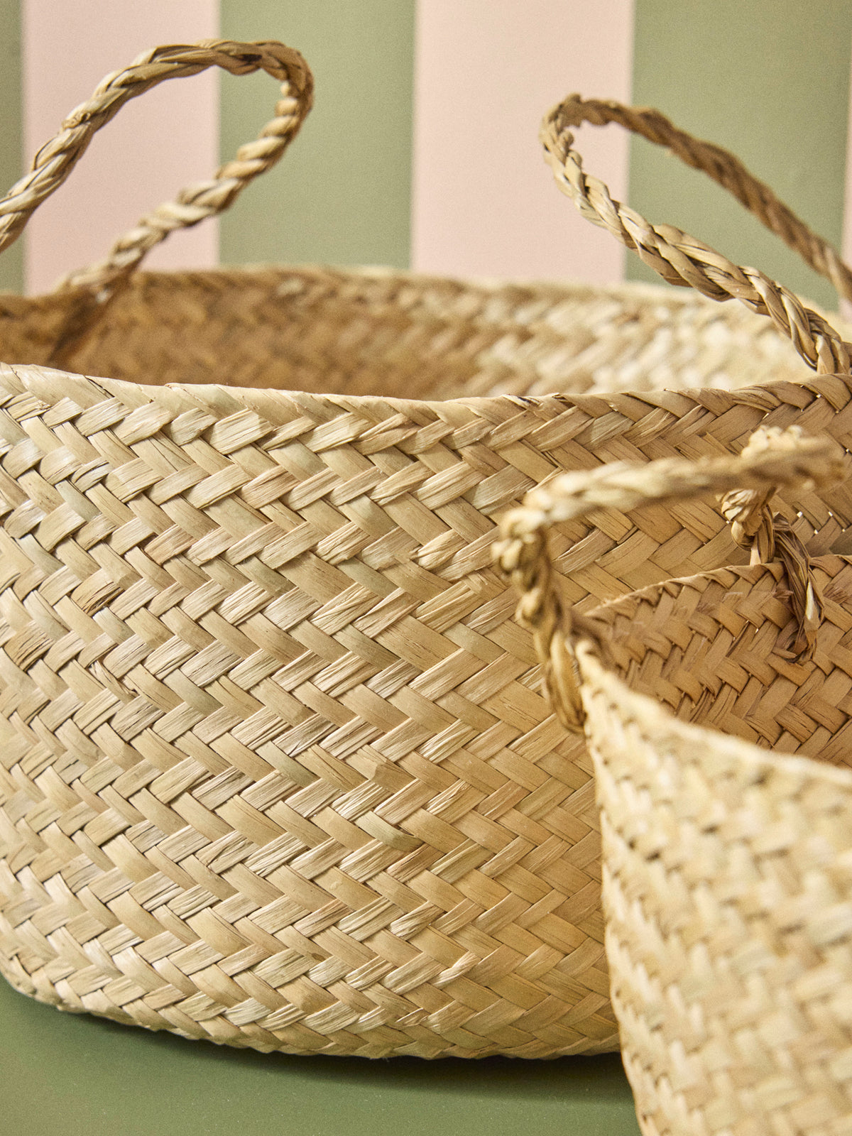 Panier en rotin par lot de 2