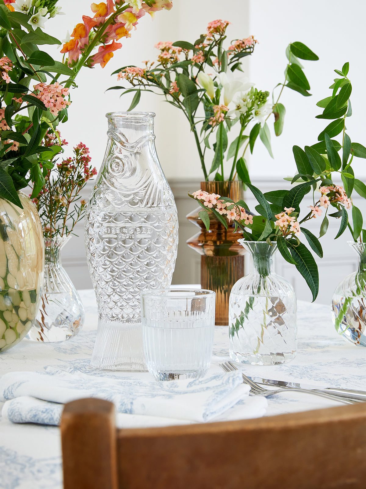 Carafe en verre Fish & Fish - Collection Serax
