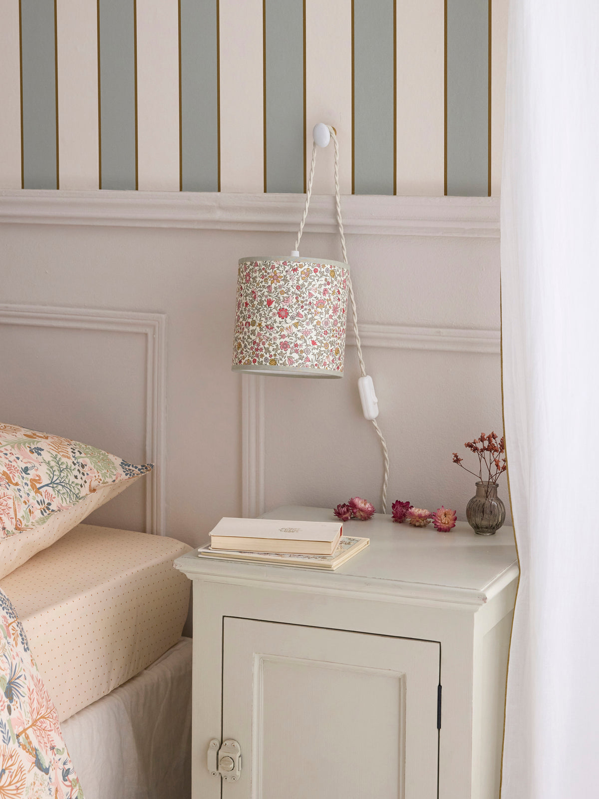 Abat-jour pour lampe baladeuse tissu Liberty