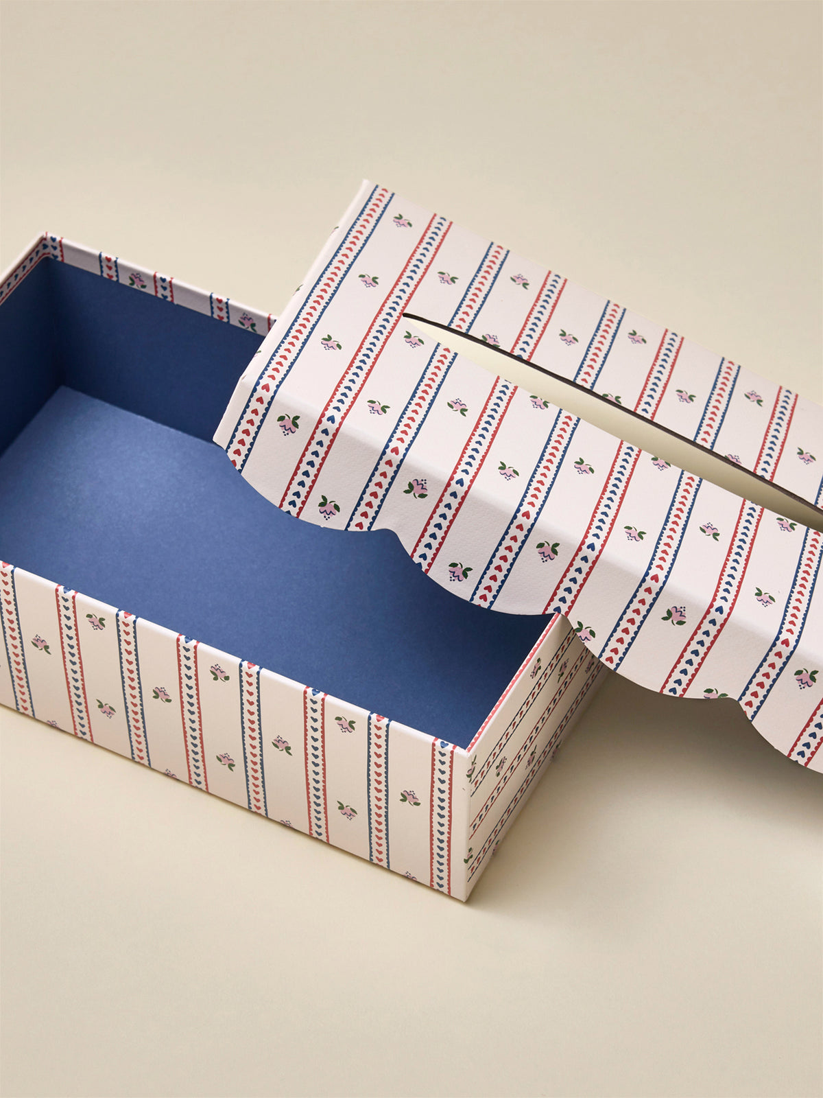 Boîte à mouchoirs en papier imprimé