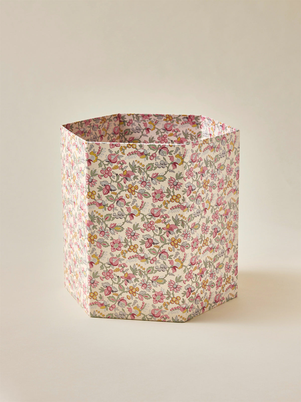 Corbeille en papier hexagonale