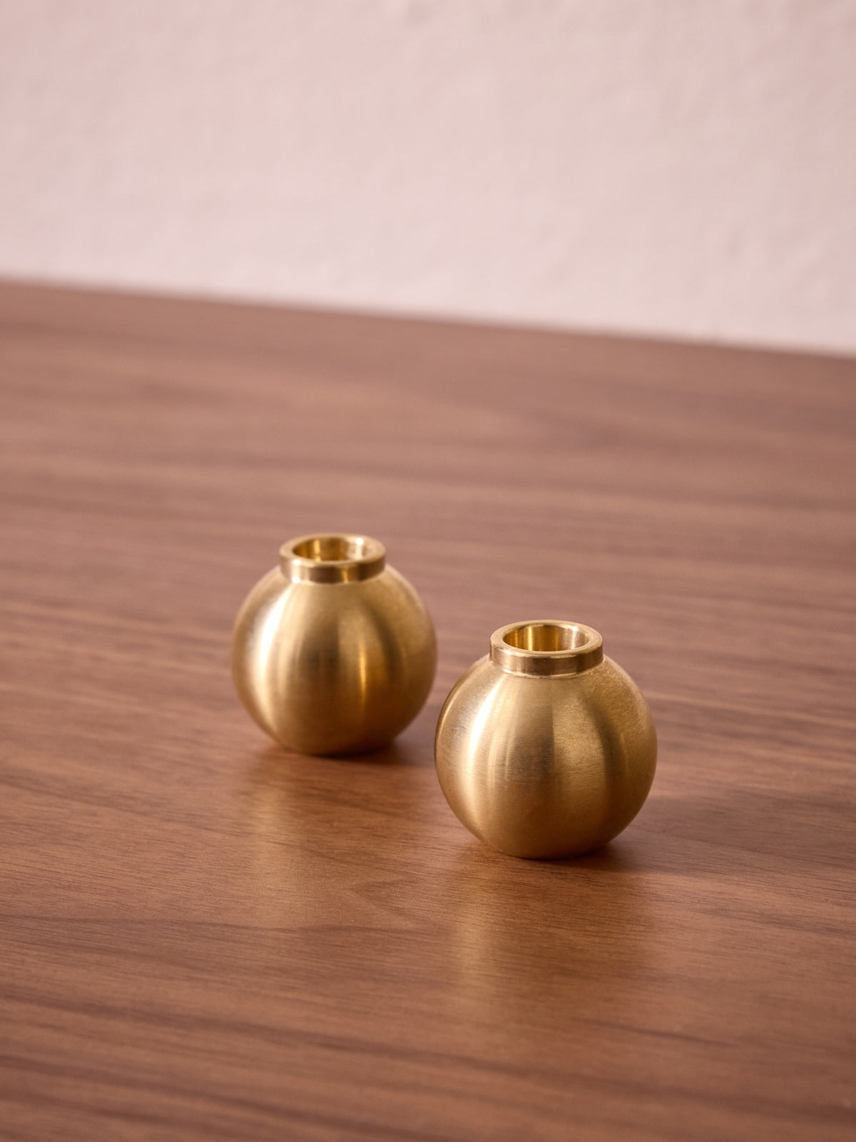 Lot de 2 bougeoirs en laiton - Cyrillus X Maison Pechavy