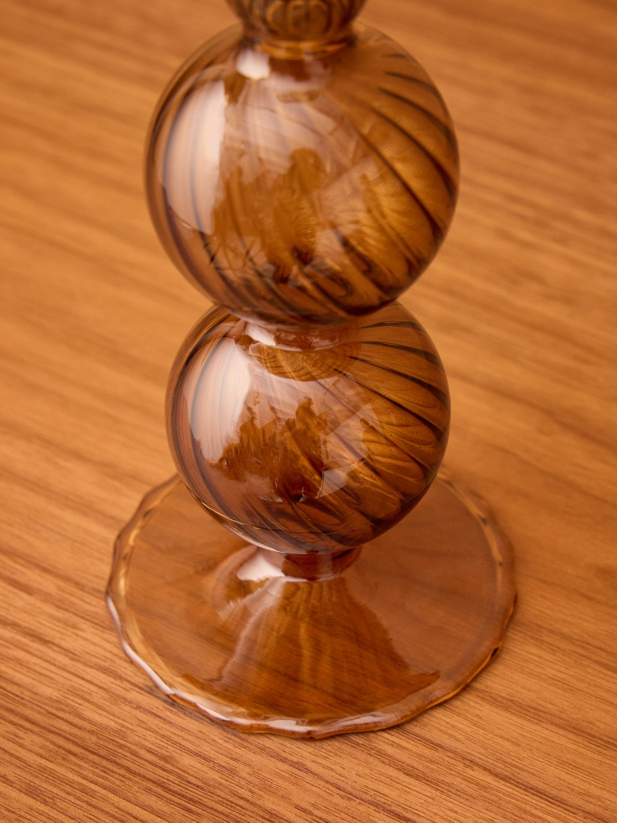 Bougeoir en verre Auguste - Petit modèle