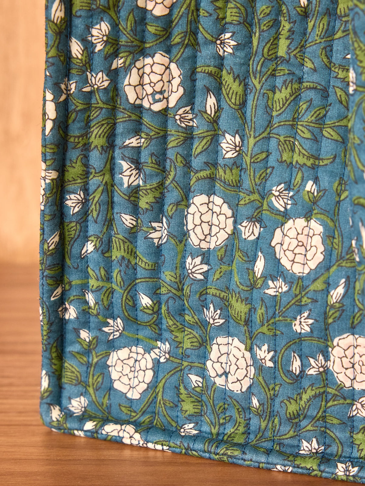 Sac cabas matelassé imprimé indien