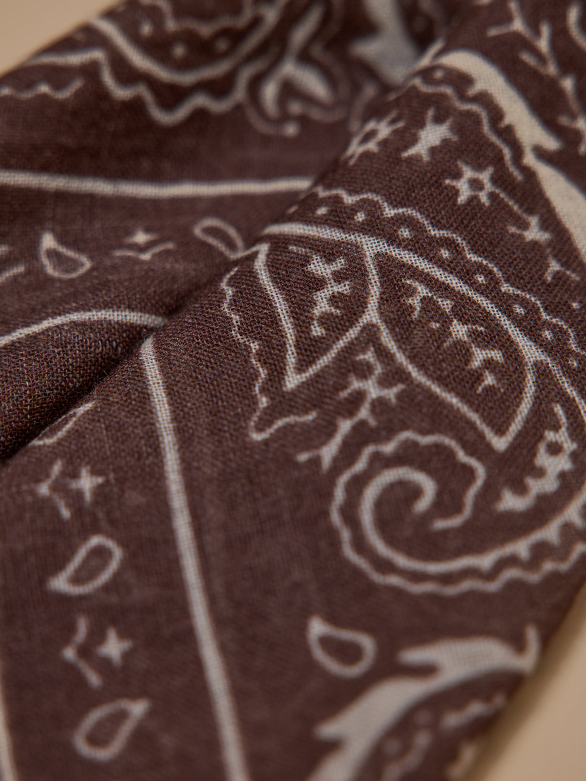Bandana imprimé en laine femme